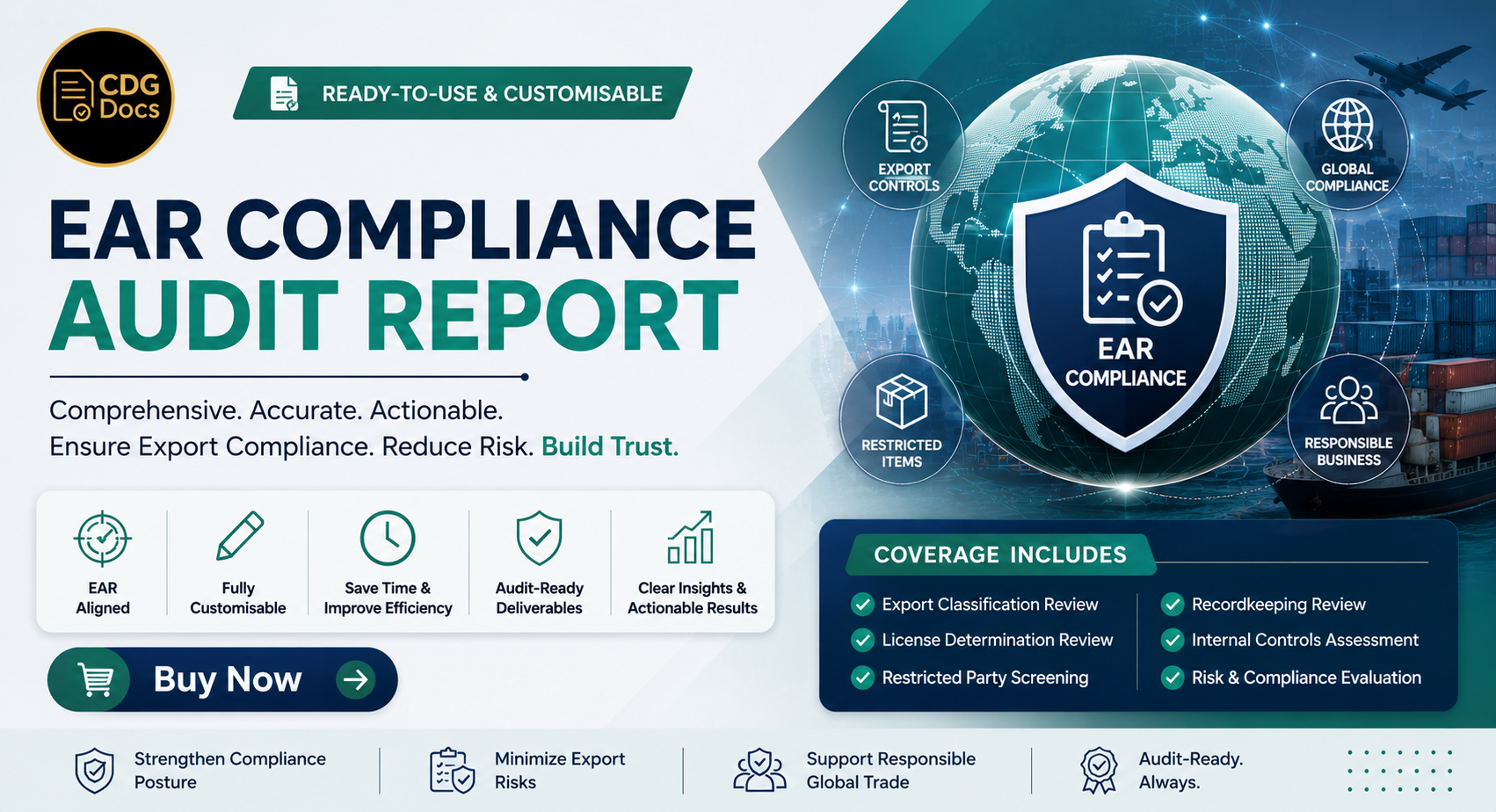 EAR Audit Report Template | Export Administration Regulations ...