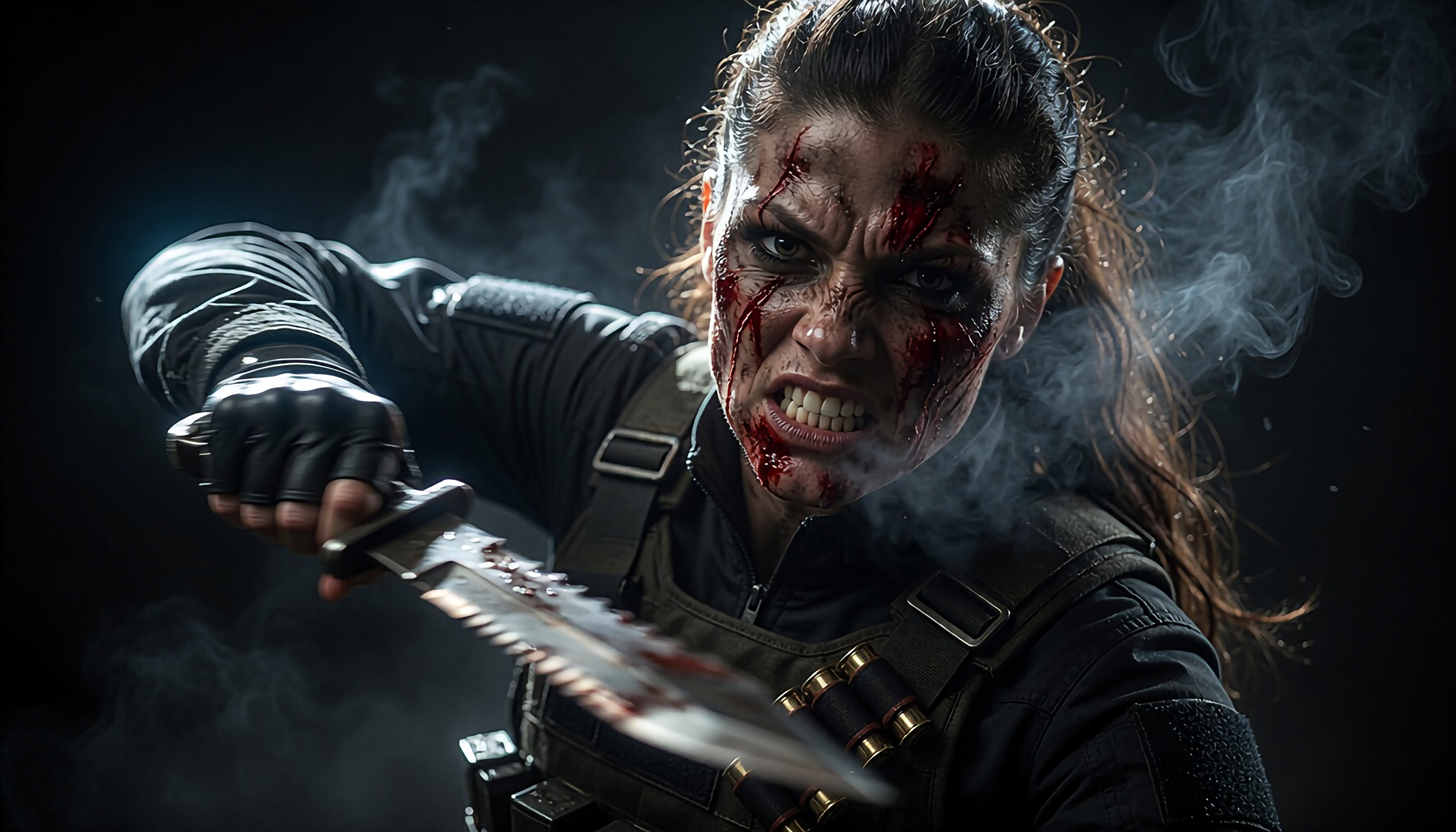 Mexican former female ninja fighting against the forces of hell 13