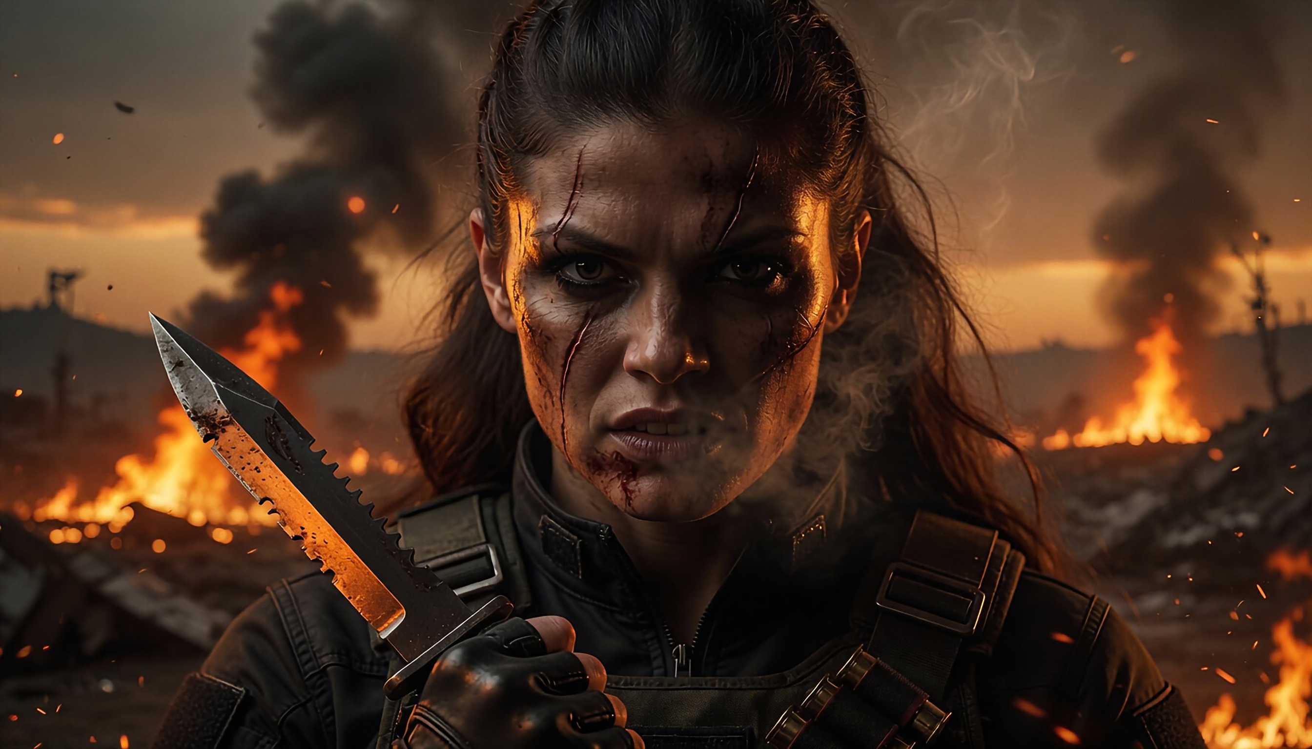 Mexican former female ninja fighting against the forces of hell 12