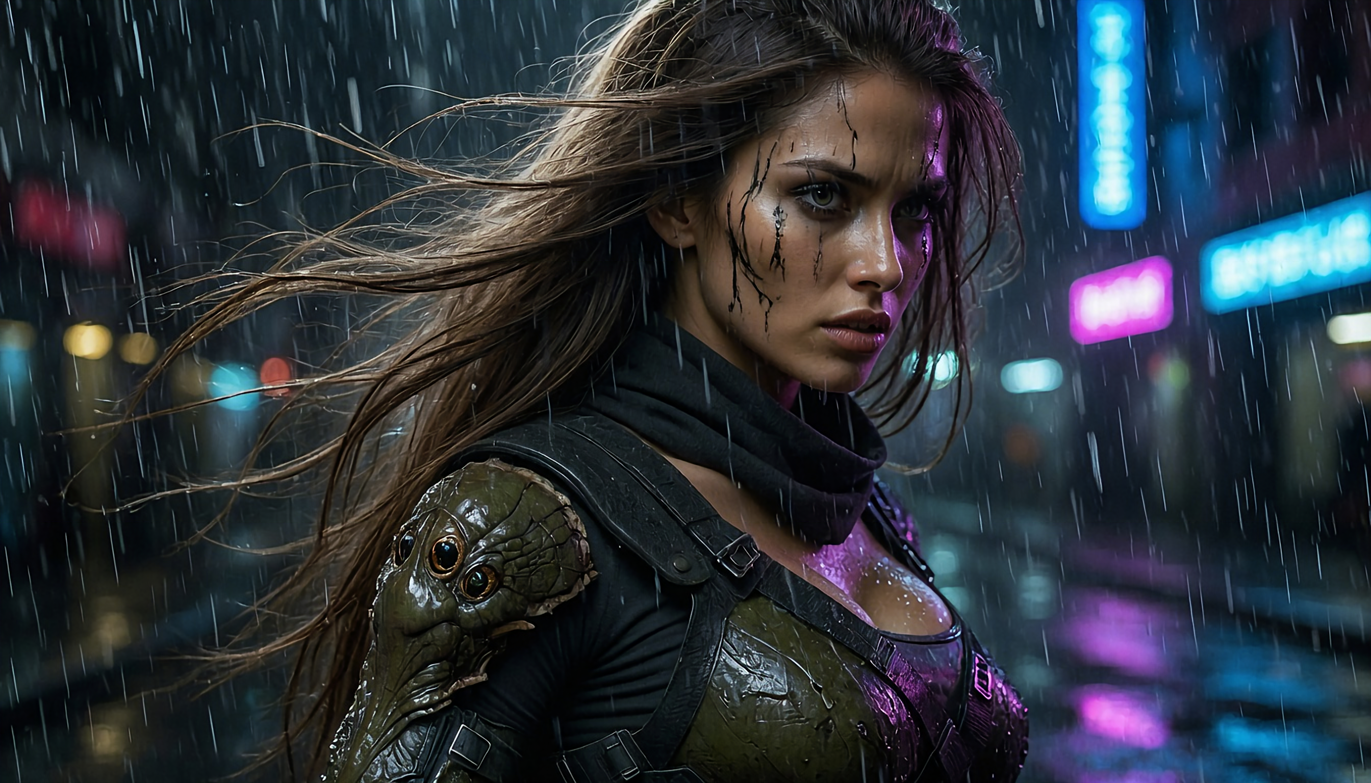 Columbian former female ninja fighting against the forces of hell 17