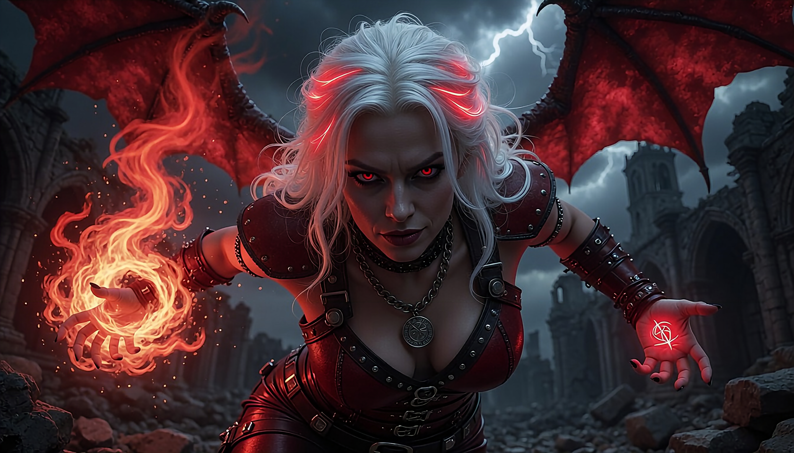 Female hell demon's being horrifying and brutal 11