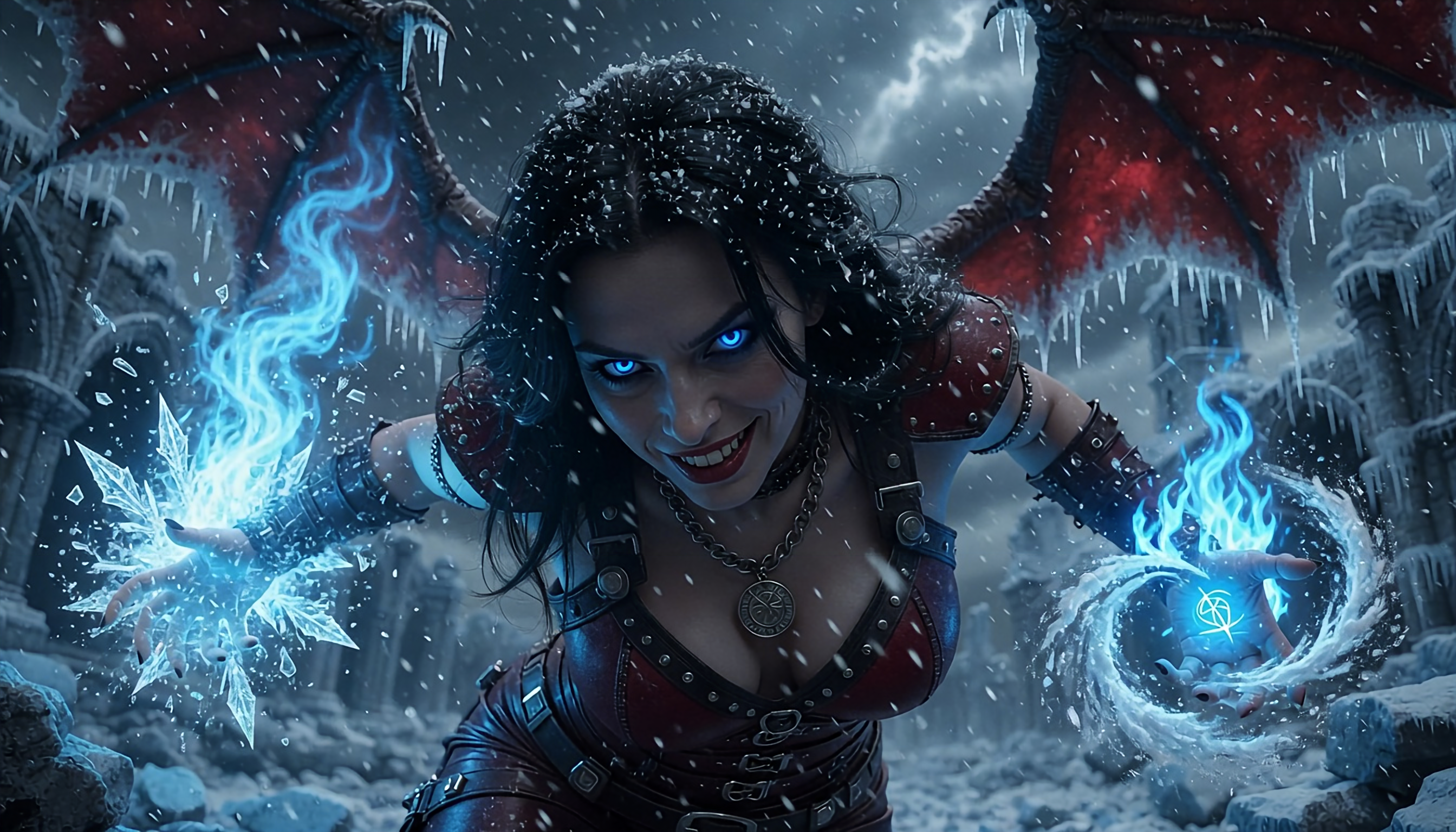 Female hell demon's being horrifying and brutal 12