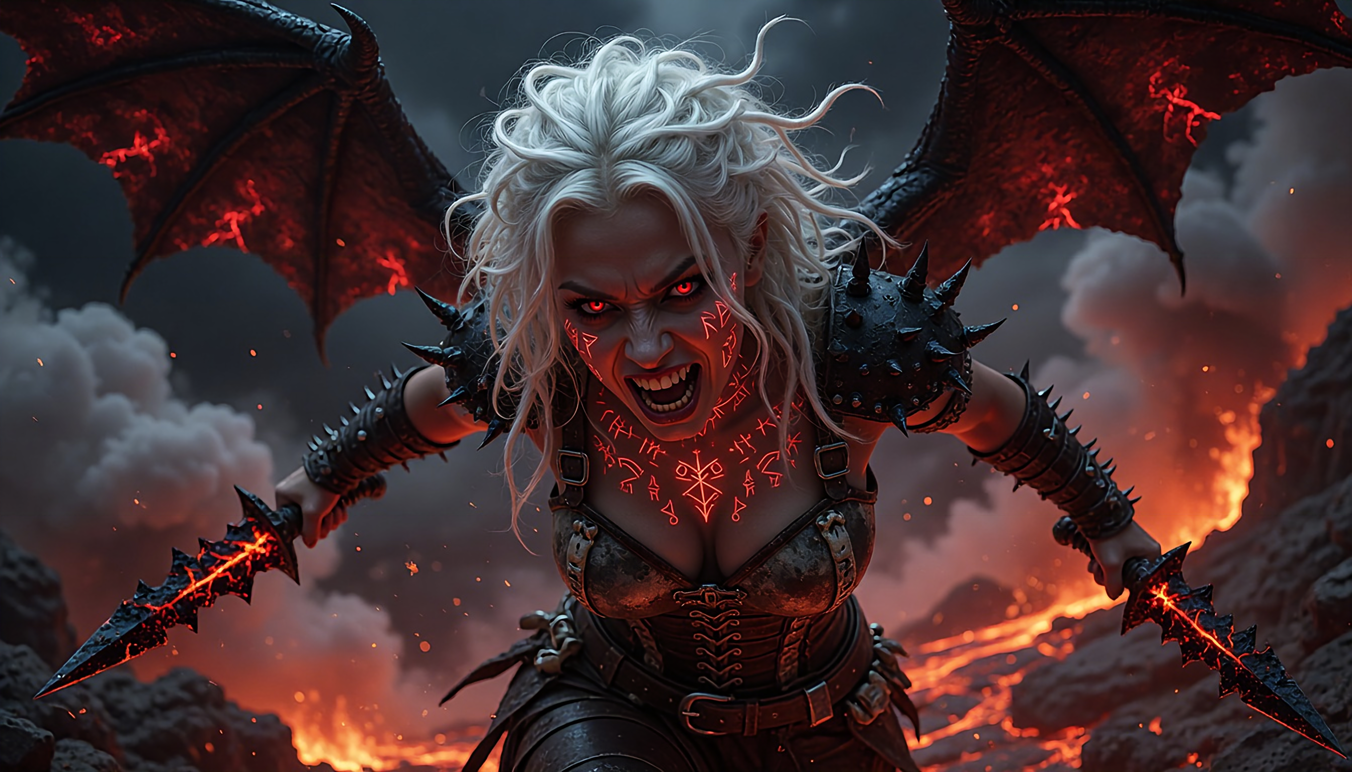 Female hell demon's being horrifying and brutal 13