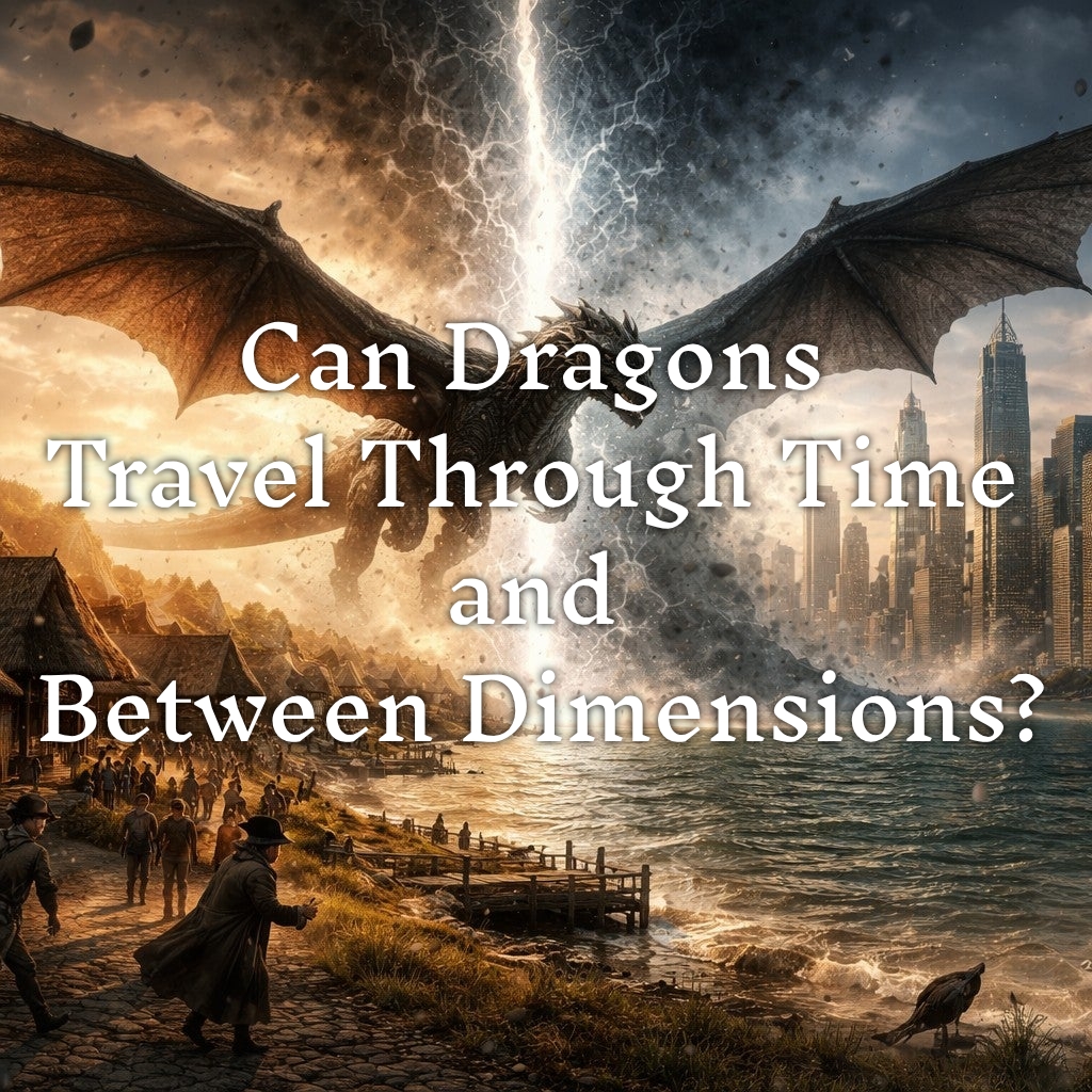 An article on dragons and their ability to travel through time or into other dimensions in modern novels.