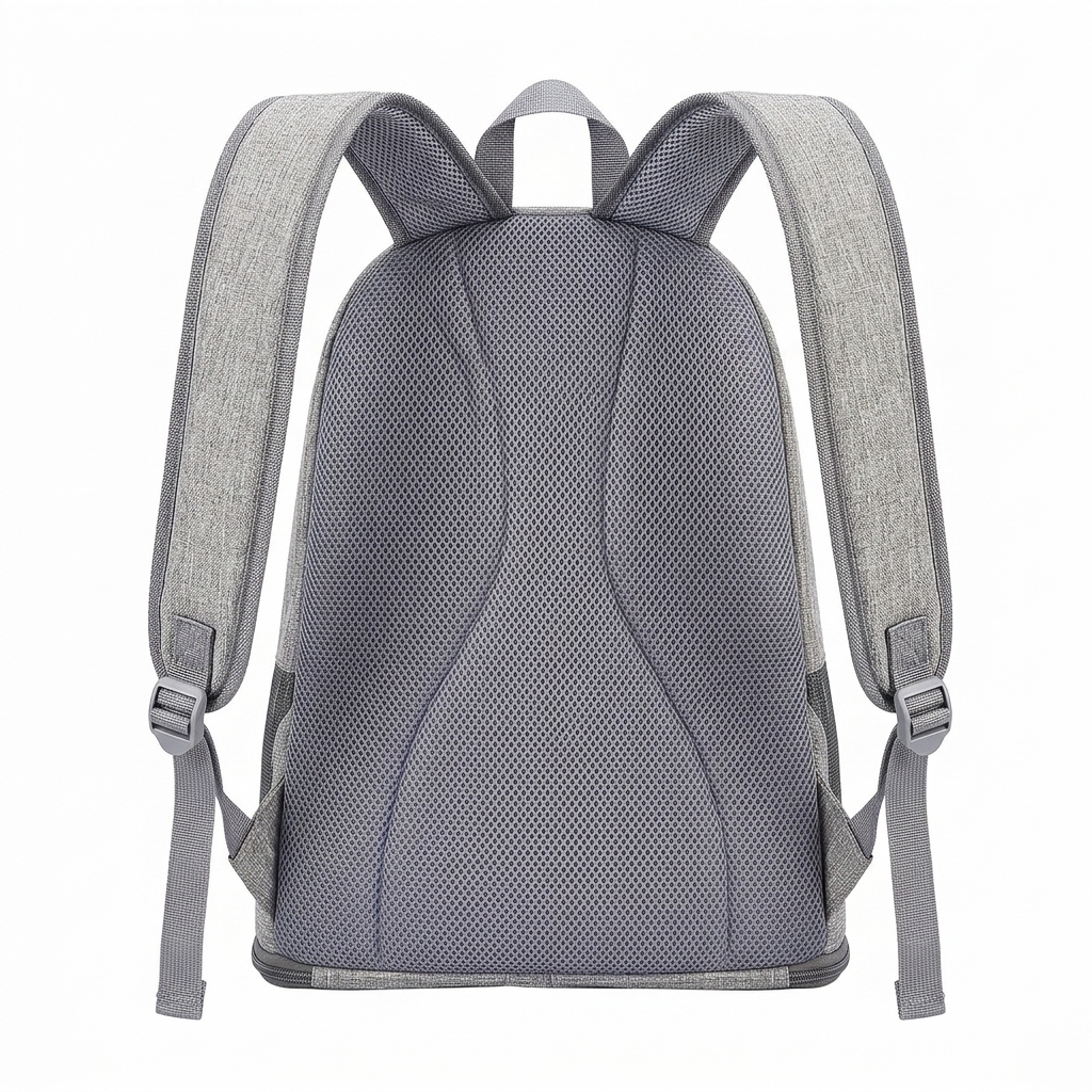 Blue Shoulder Pet Bag breathable mesh fabric and side zipper detail close up macro photography