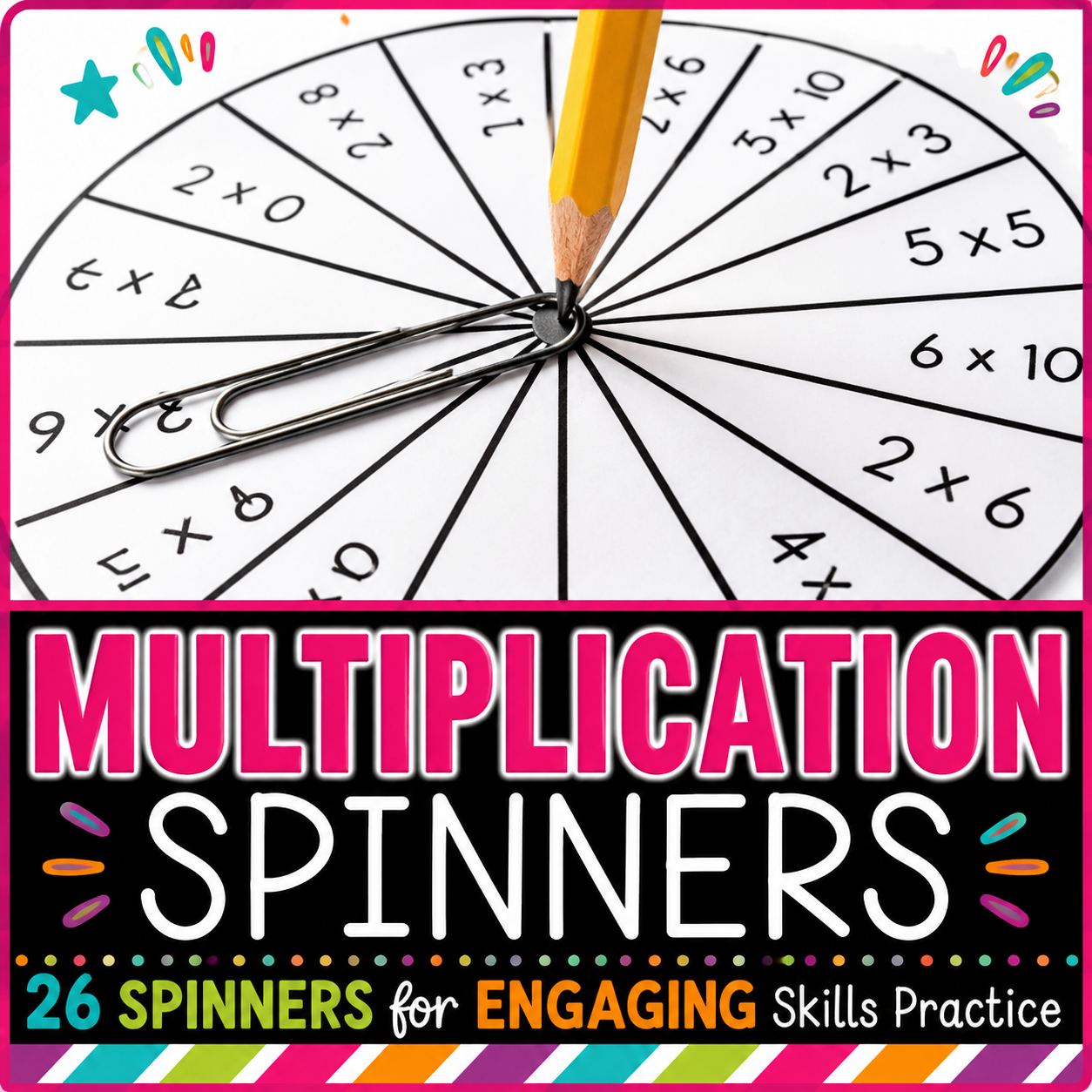 Multiplication Spinners | Multiplication Centers & Fact Practice Activities