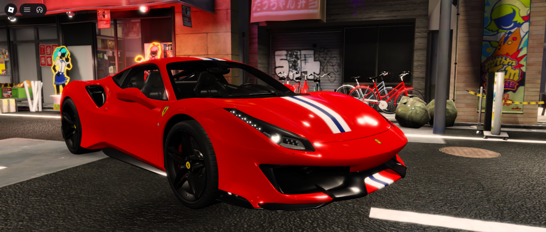Roblox realistic Ferrari vehicle