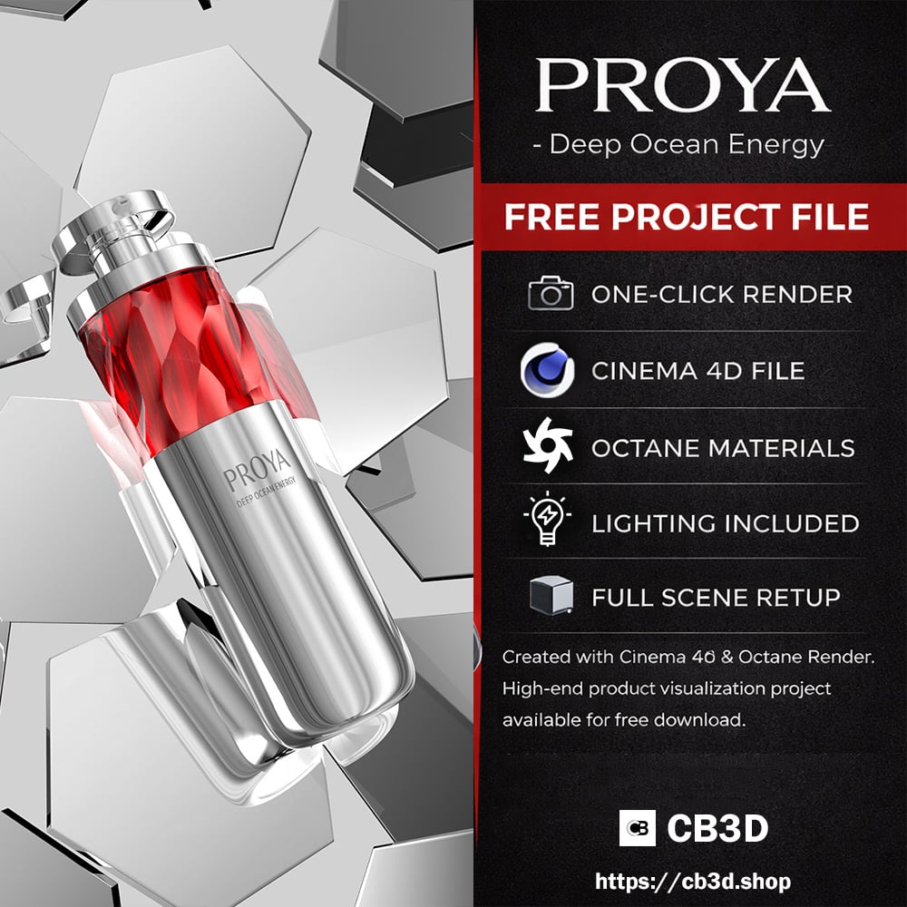 Free C4D AND Octane PROYA – Deep Ocean Energy scene