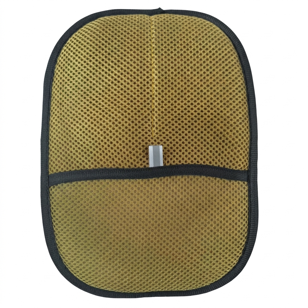 Pet Hair Remover Glove in Light Brown front view silicone bristles deshedding mitt for cats and dogs on white background