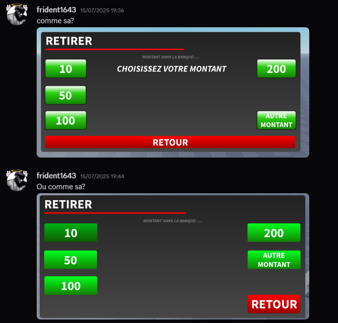 Roblox banking system