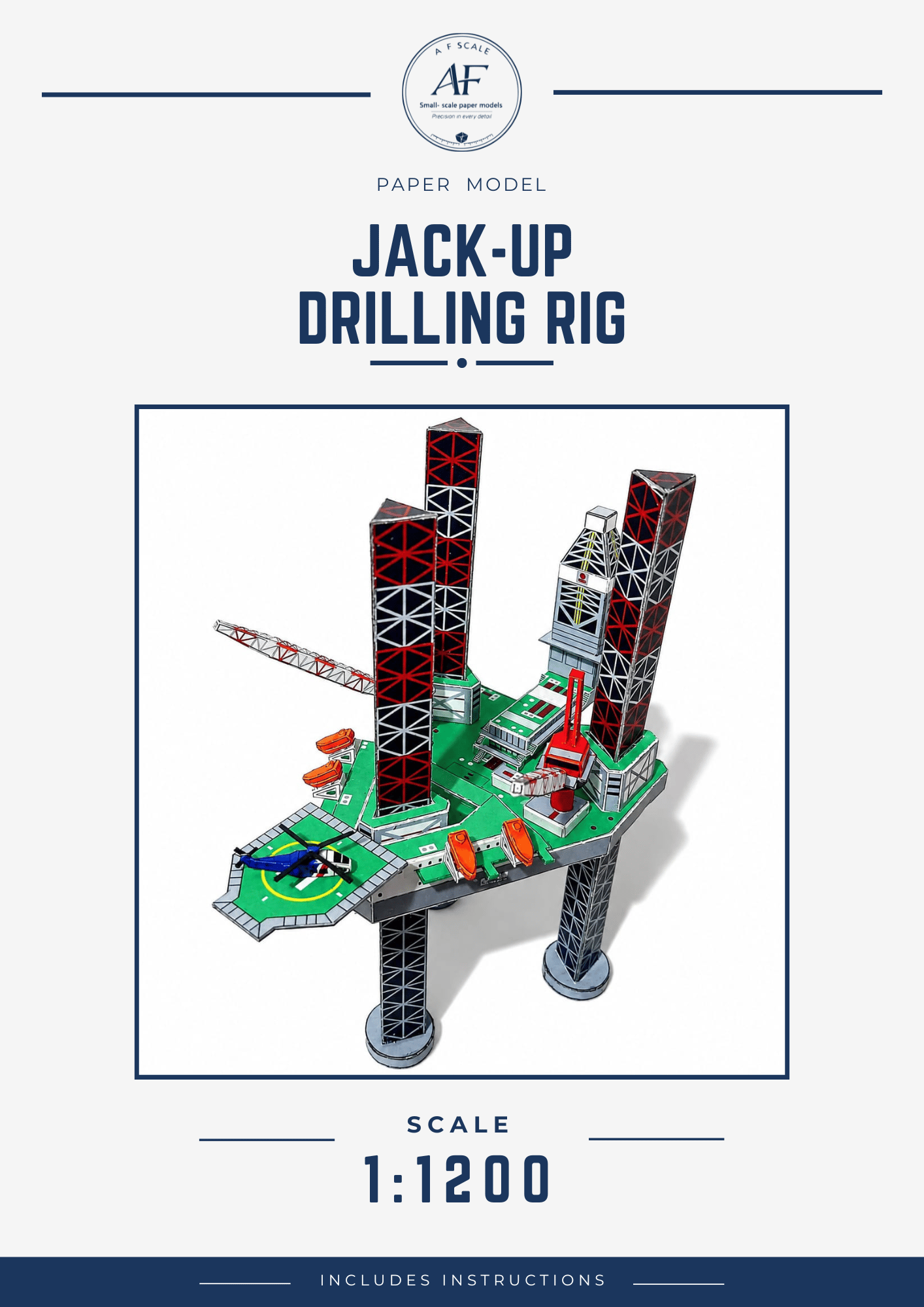 JACK-UP DRILLING RIG PAPER MODEL 1:1200 - Payhip