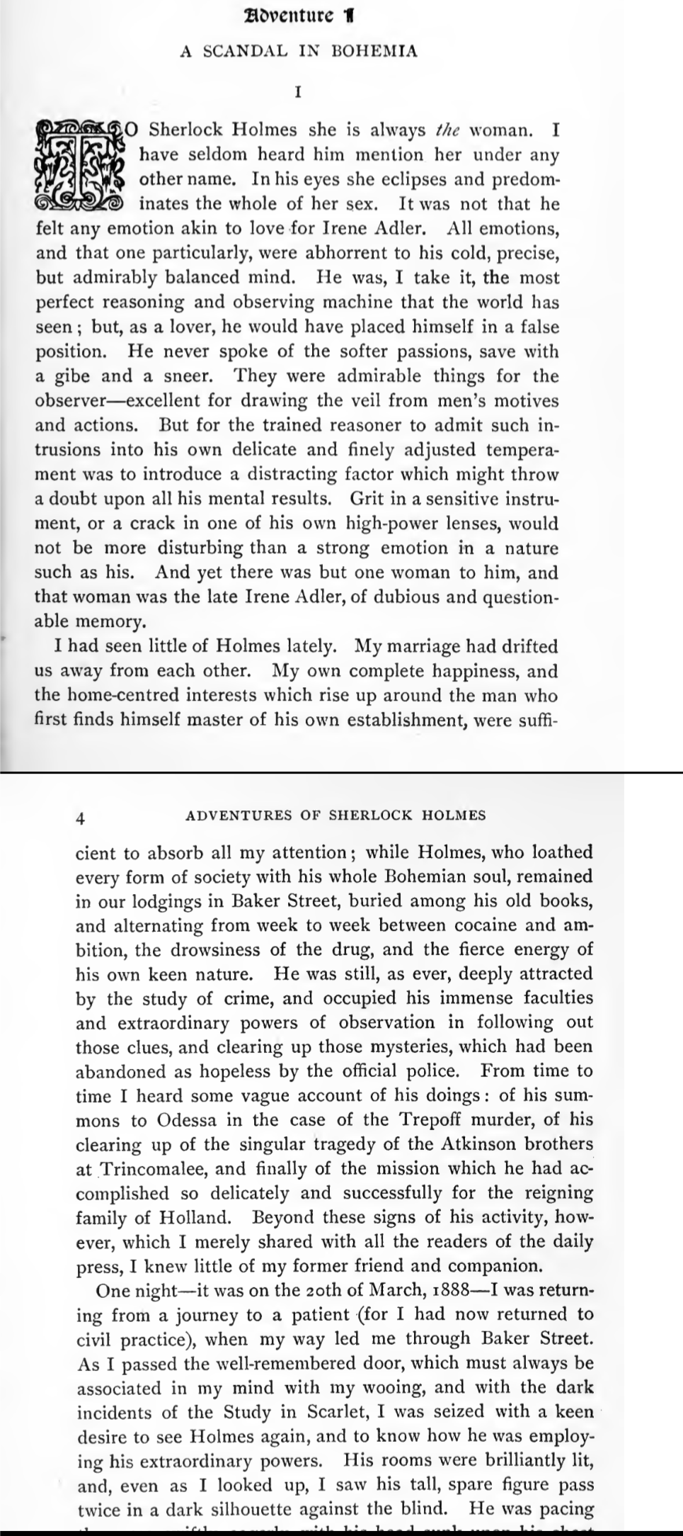 Adventures of Sherlock Holmes by Sir Arthur Conan Doyle