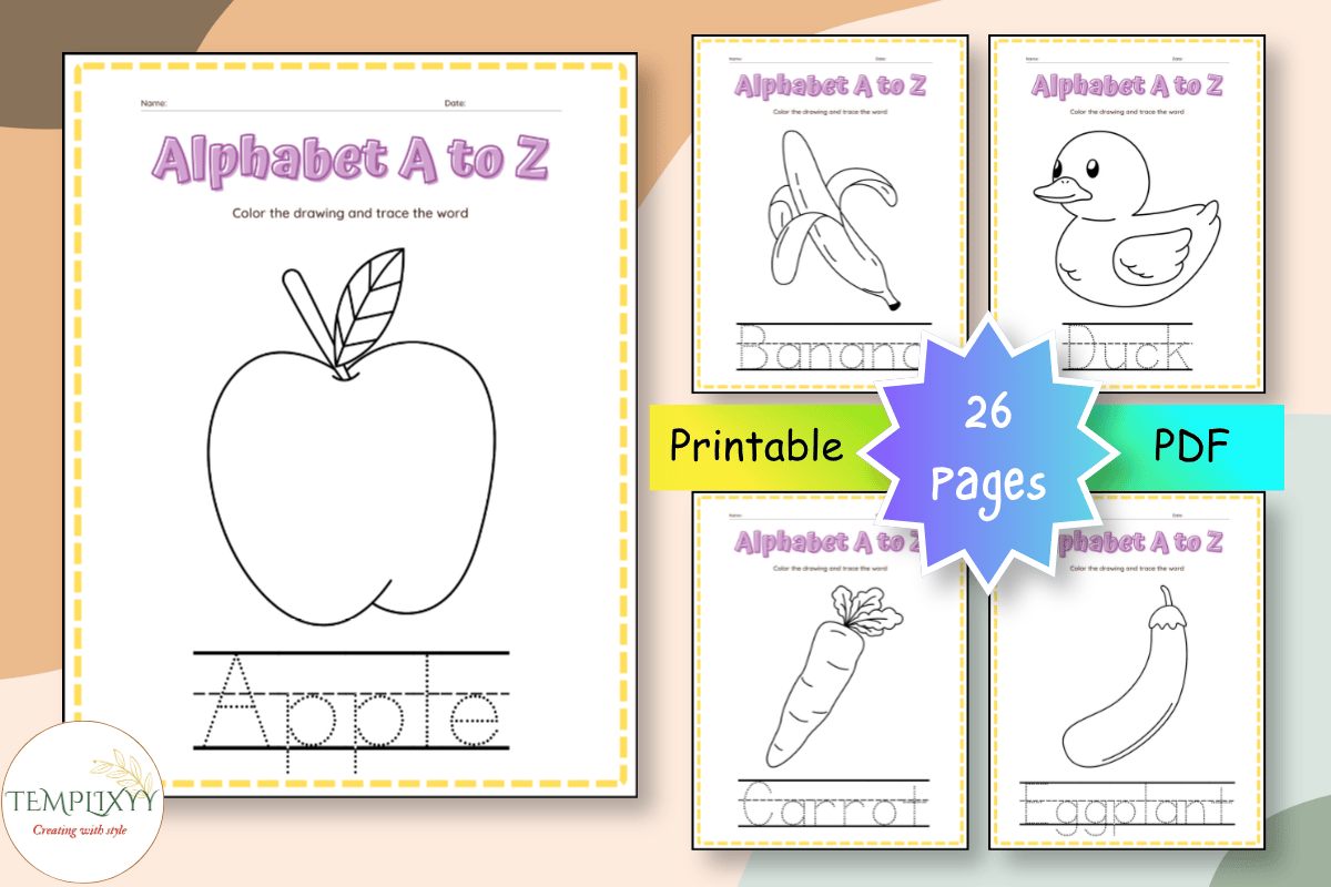 alphabet tracing book