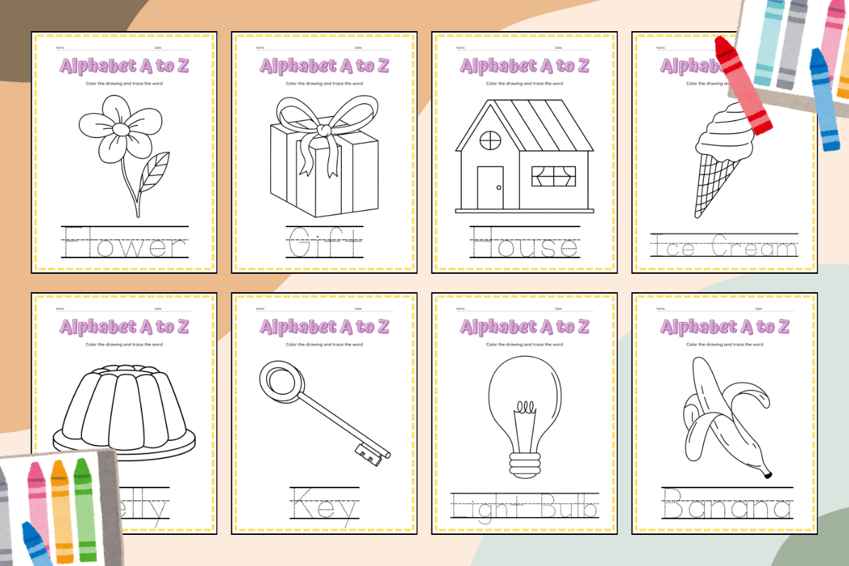 ABC coloring pages