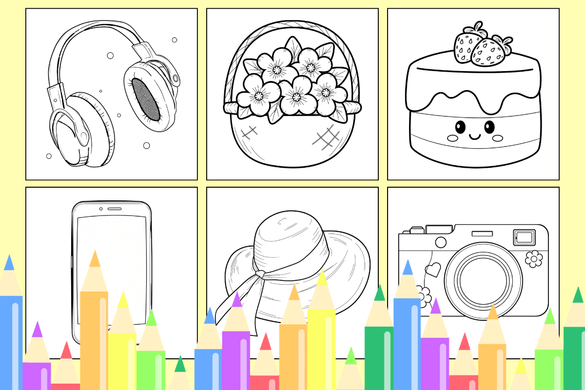stylish coloring pages