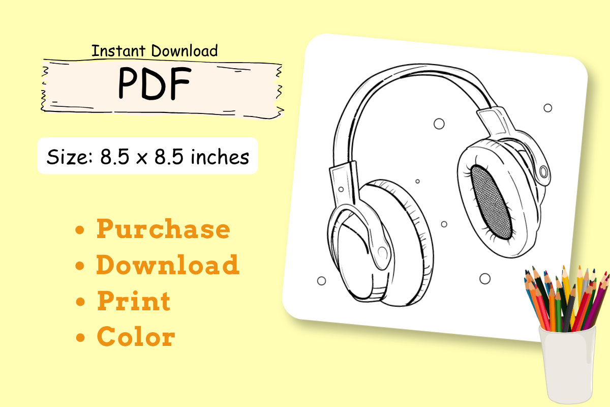 cute items coloring pages