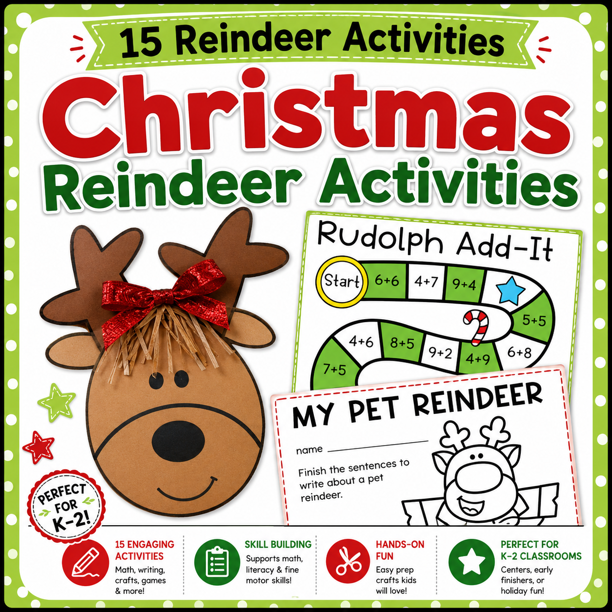 Christmas Reindeer Activities & Craft | Holiday Learning & Creative Fun