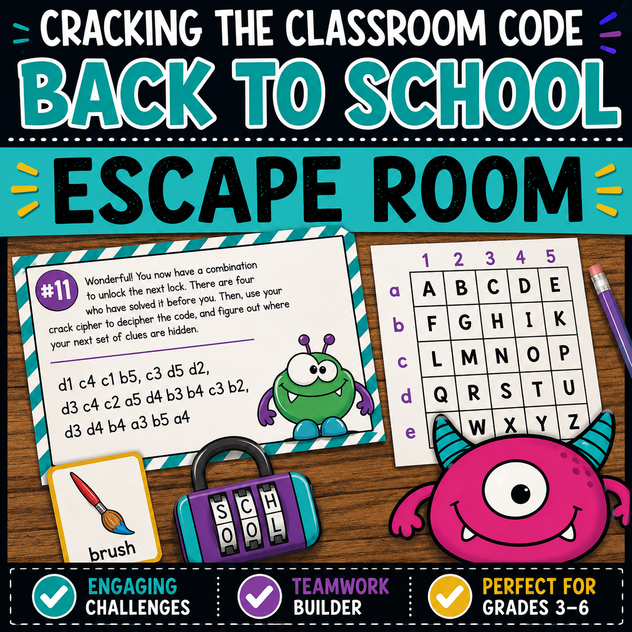 Back-to-School Escape Room | Getting-to-Know-You First Day Activities
