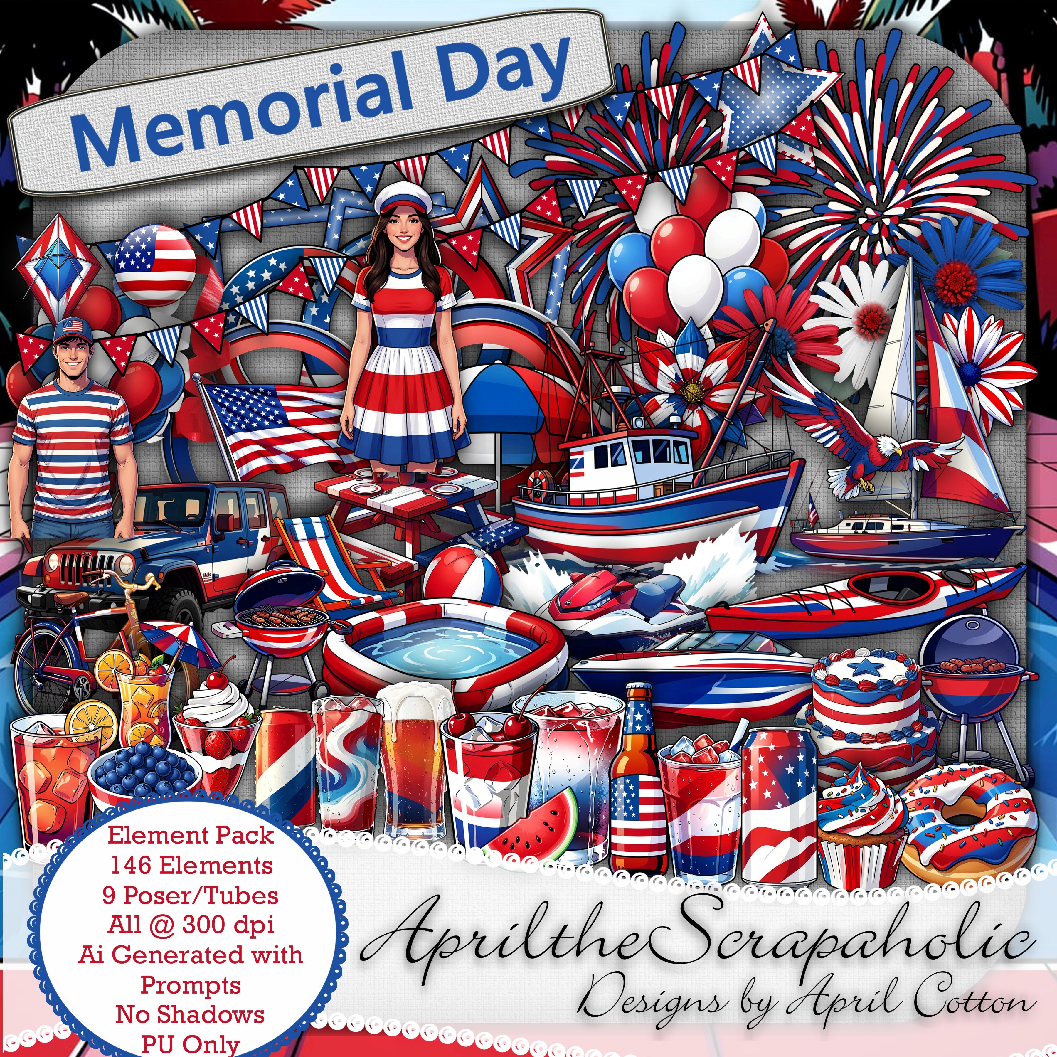 Memorial Day - Element Pack - Payhip