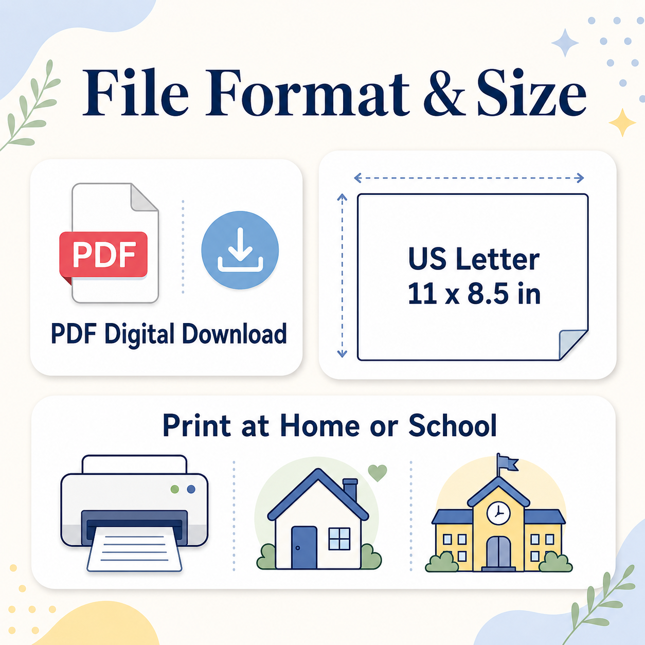 Scissor skills worksheets PDF digital download in US Letter landscape size.