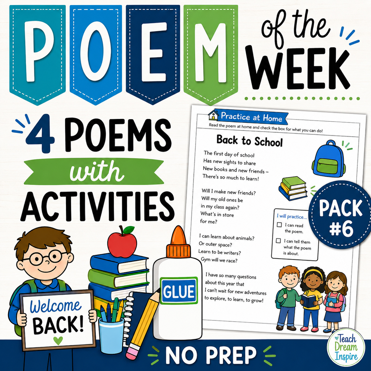 Poem of the Week Activities | Original Poetry Pack 6