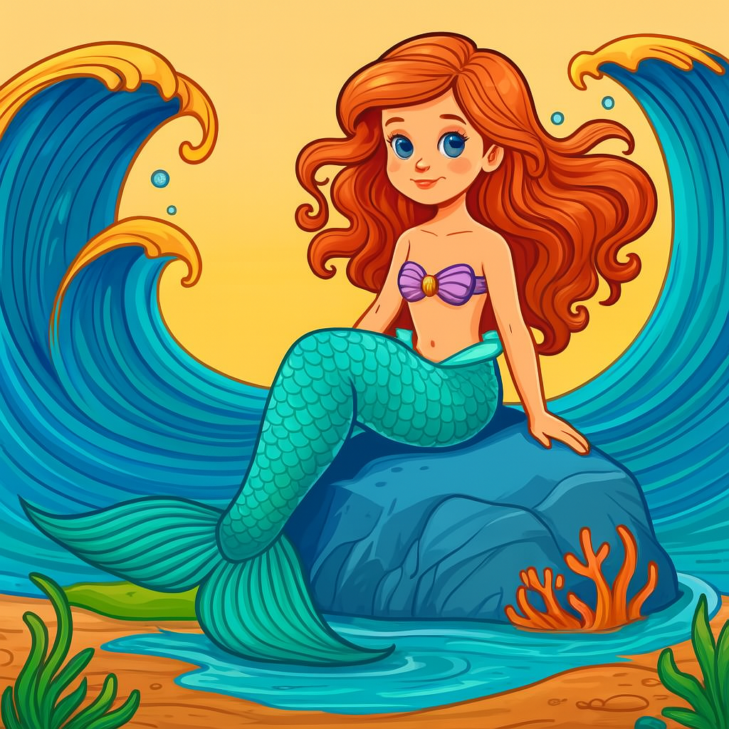 Instant download mermaid coloring pages featuring adorable mermaids and sea creatures in high-resolution printable formats.