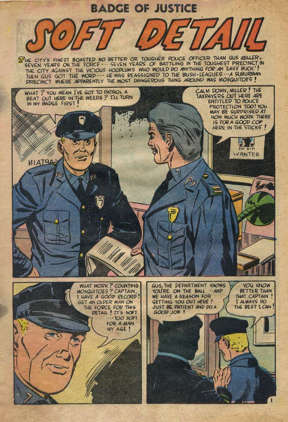 Badge of Justice No 4, Preview Page