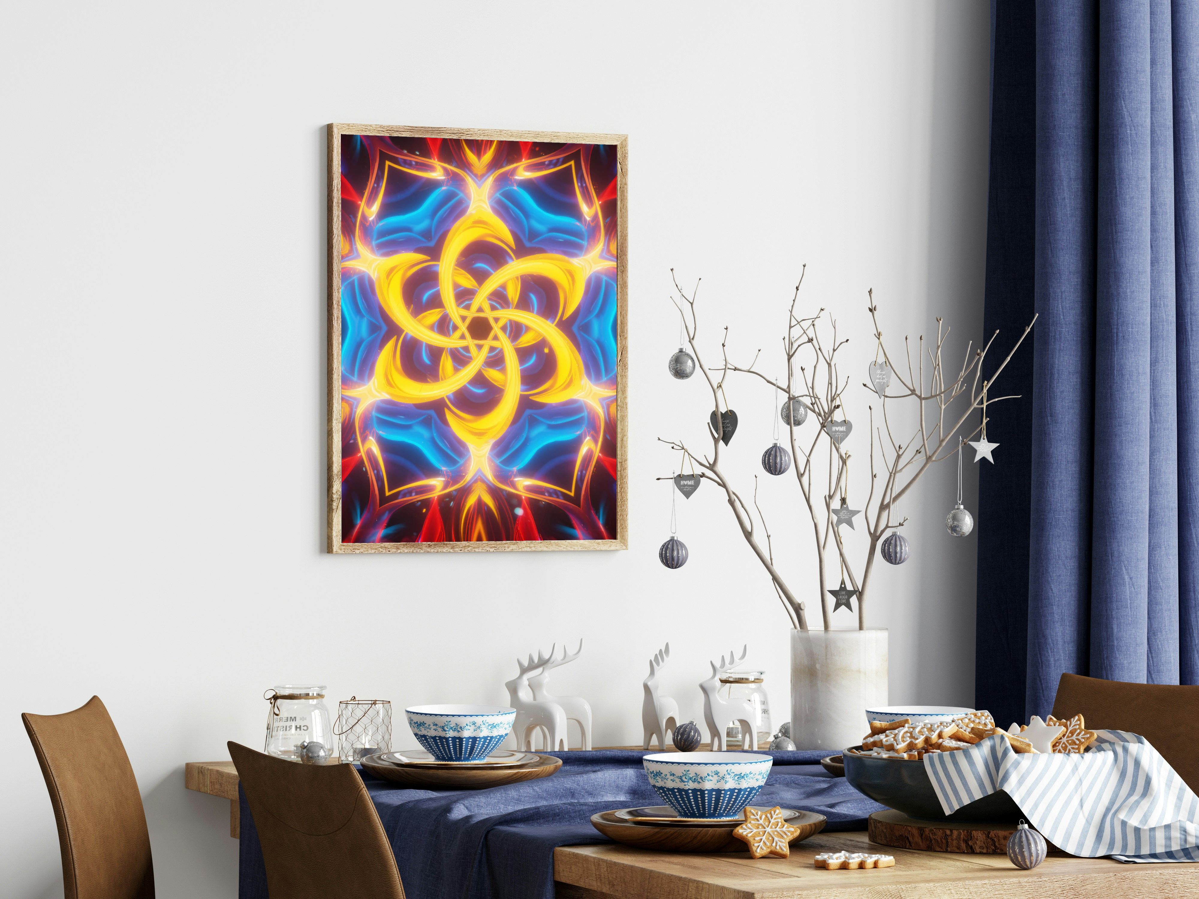 cuadro arte fractal AI IA