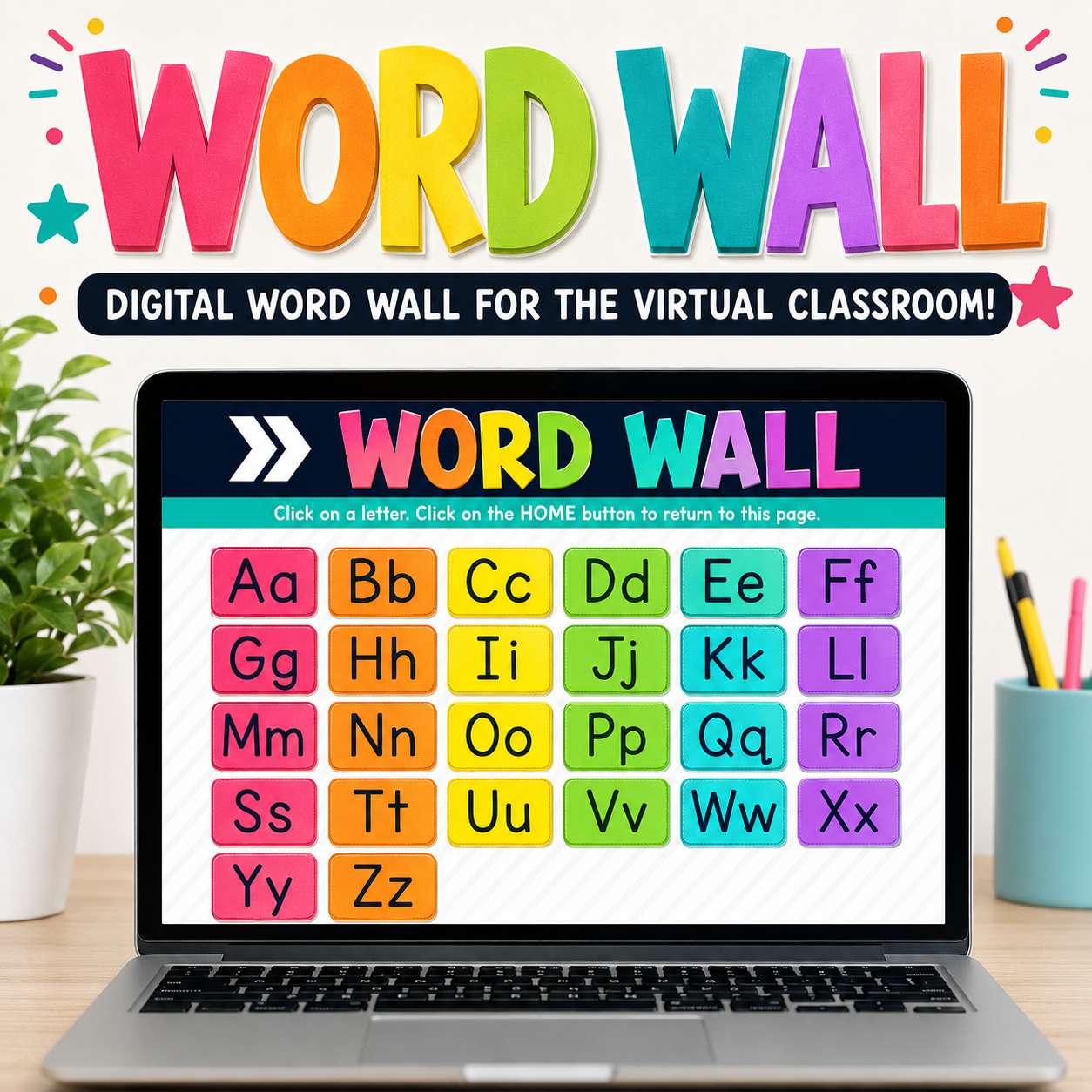 Digital Word Wall for the Virtual Classroom | Google Slides™ Ready