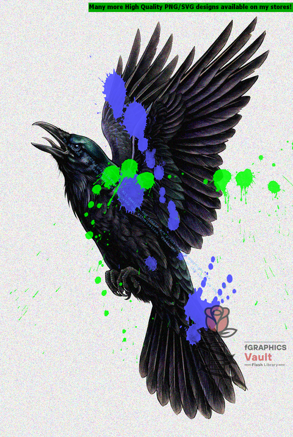 Collection of 29 crow and raven tattoo flash designs featuring traditional Japanese irezumi artwork, isolated bird motifs, and detailed tattoo reference illustrations.