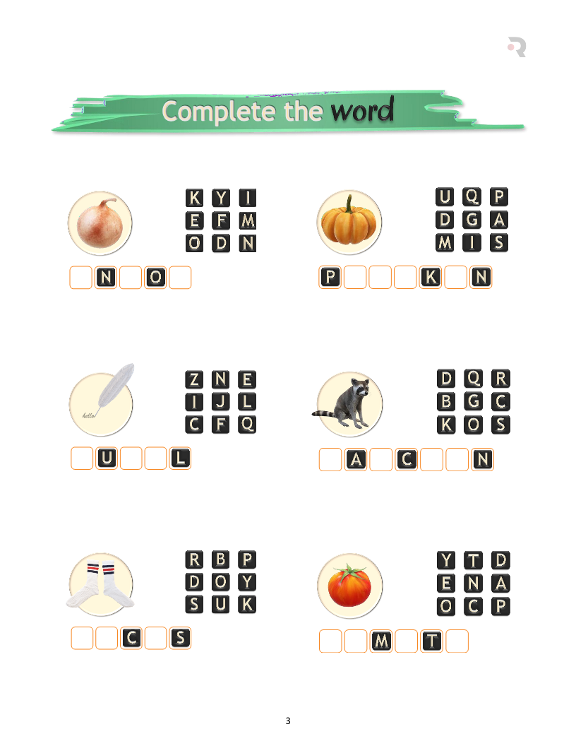Rytway Designs Spelling I (A - Z) No-prep Lesson and Worksheets