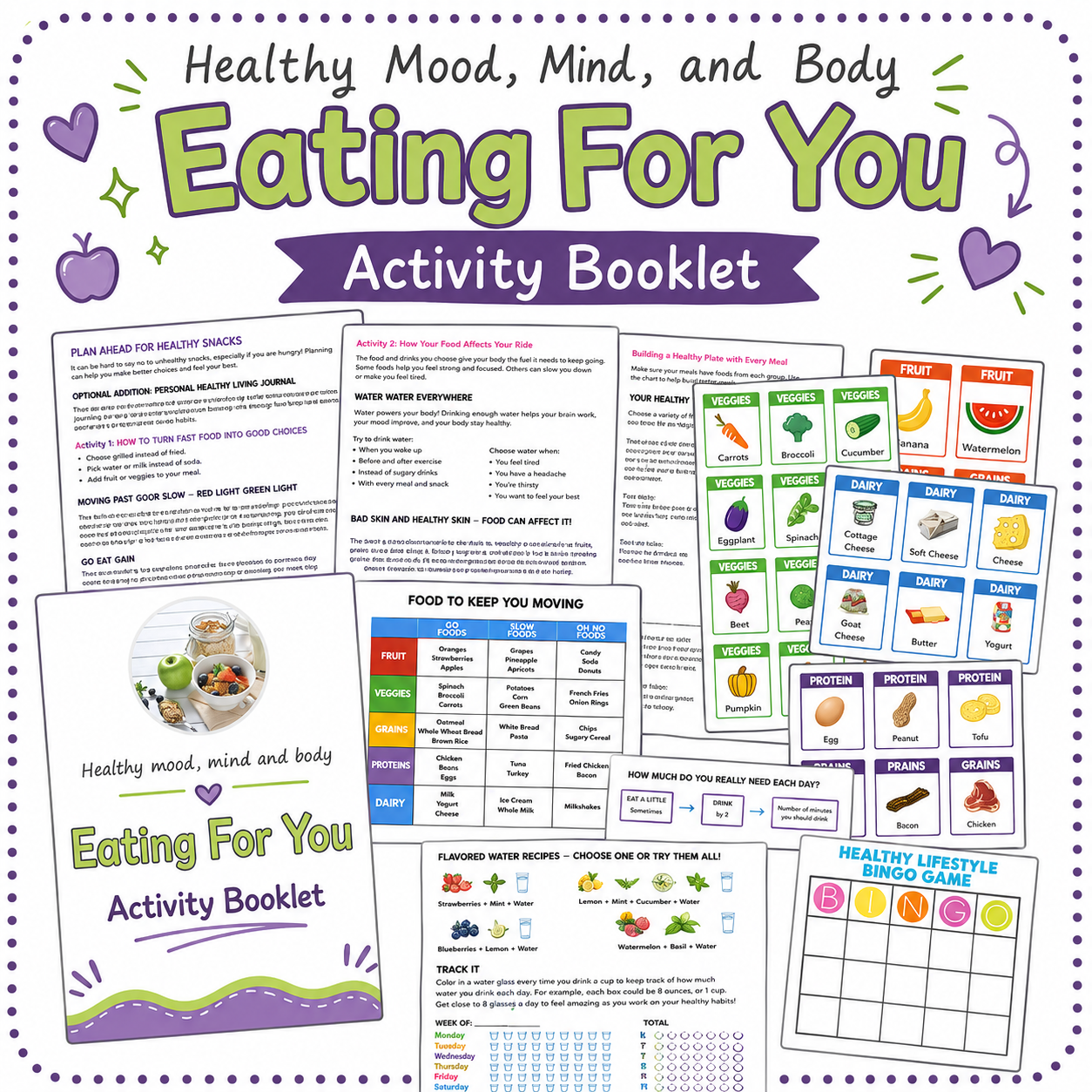 Cadette Girl Scout Eating for You Activity Booklet | Healthy Living Badge Activities