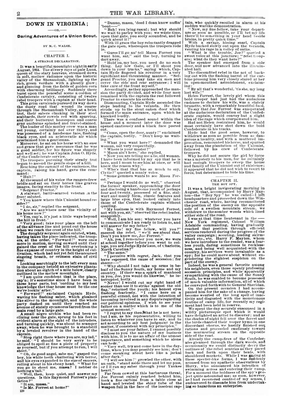 The War Library, No 3.72. Page Preview.