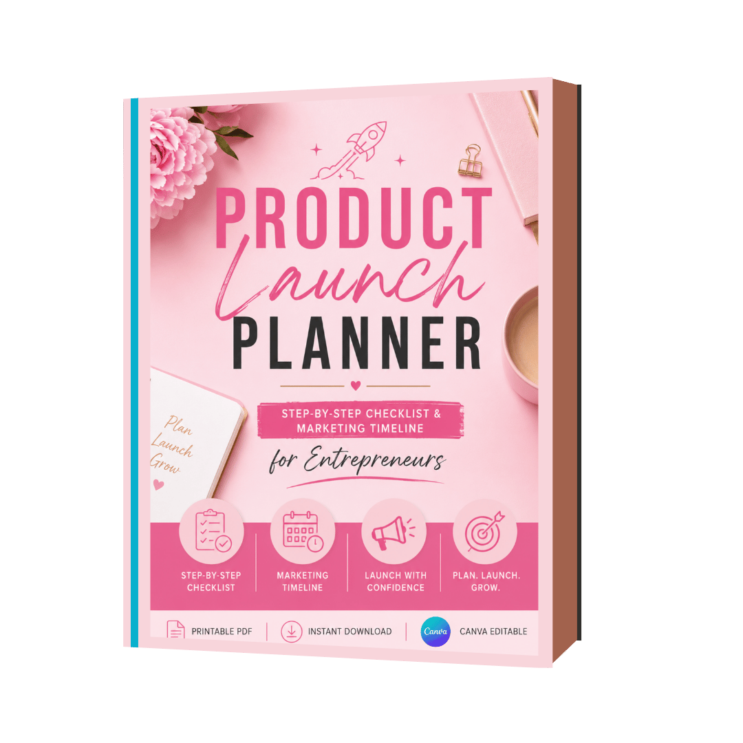 Product Launch Planner cover page title and icon.