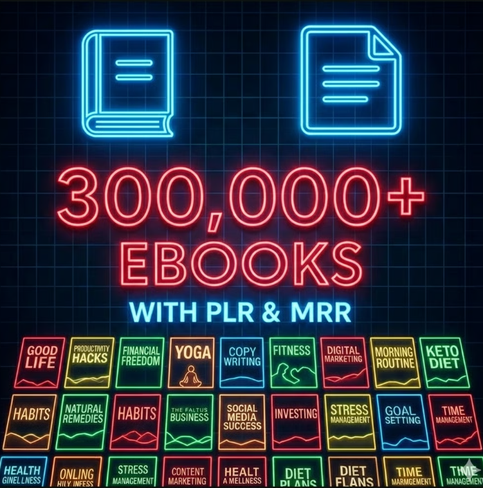 300000 ebooks bundle, PLR ebooks, MRR ebooks, eBook mega bundle, digital ebook collection, eBooks with resell rights, eBooks with PLR license, eBooks with MRR license, sell ebooks online, ebook business starter kit, resale rights ebooks, ebook PLR busines