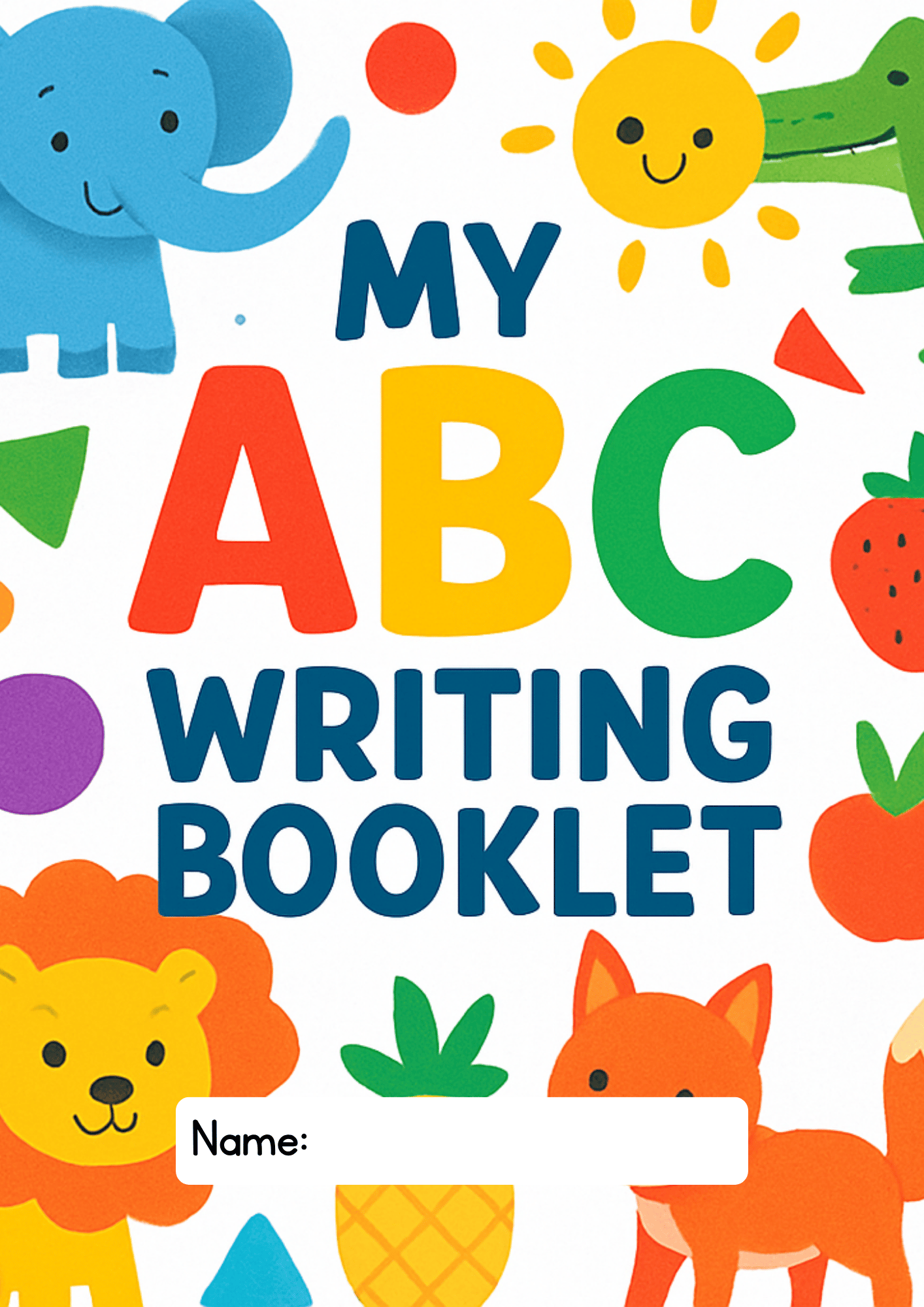 Abc All Writing My ABC Writing Booklet