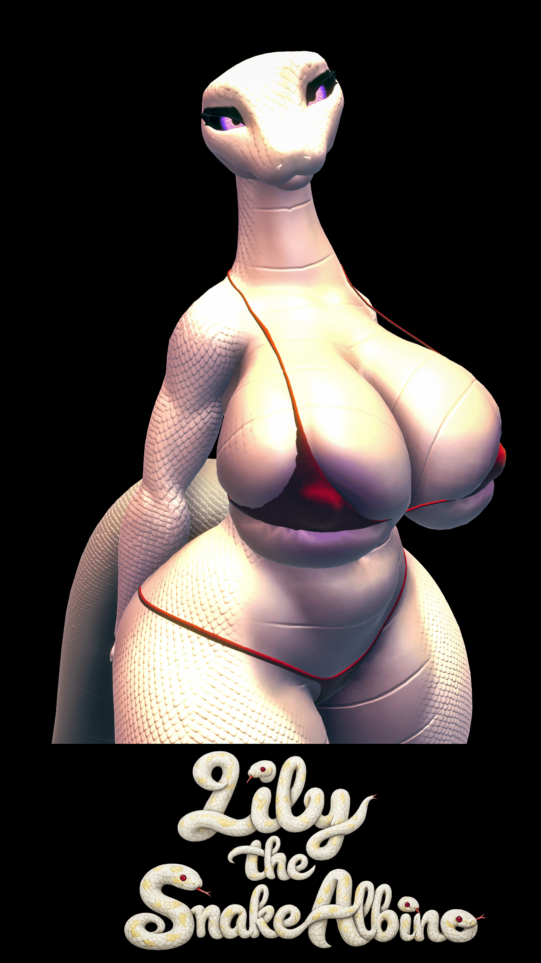 Lily the Snake Albino - Texture & Material VRCHAT