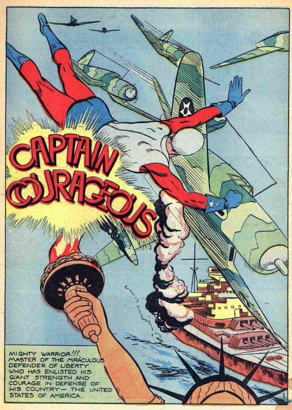 Banner Comics, No 3, Captain Courageous, Preview Page