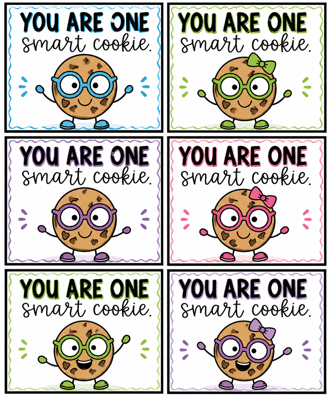You Are One Smart Cookie Gift Tags | Student Reward & Classroom Gift Labels