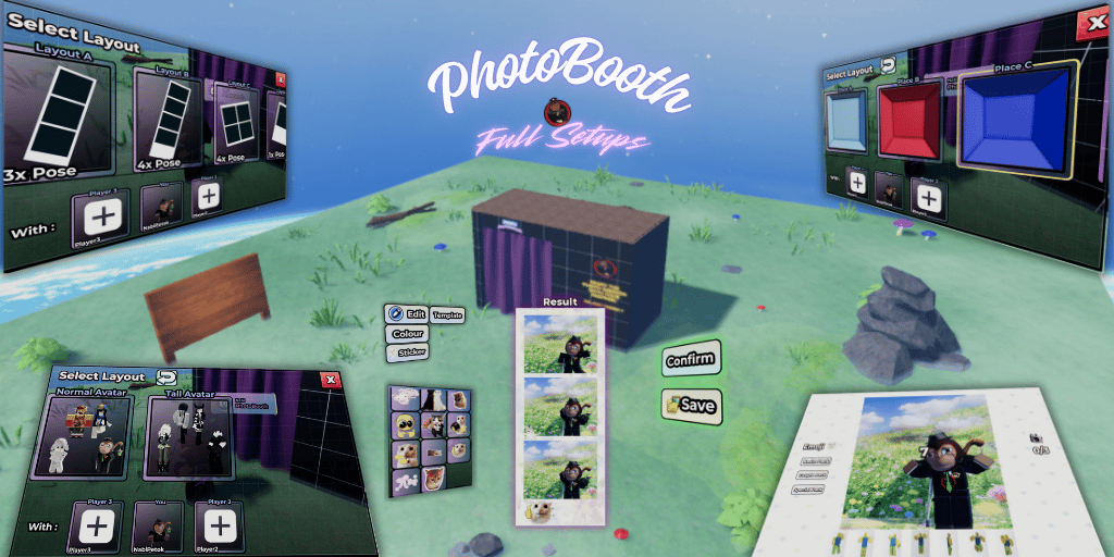 Roblox photobooth system