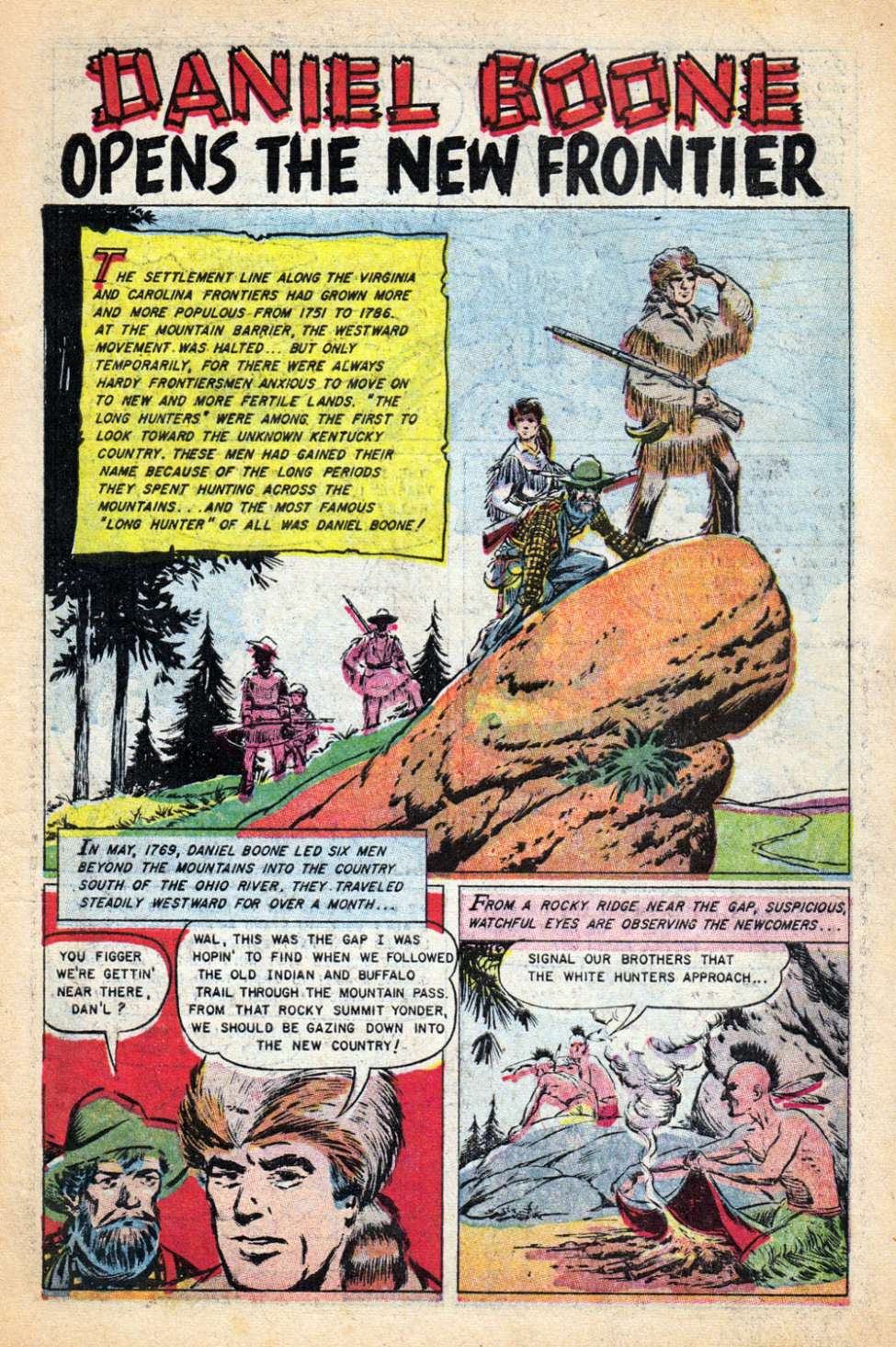 Heroes of The Wild Frontier,  No. 27, Preview Page.