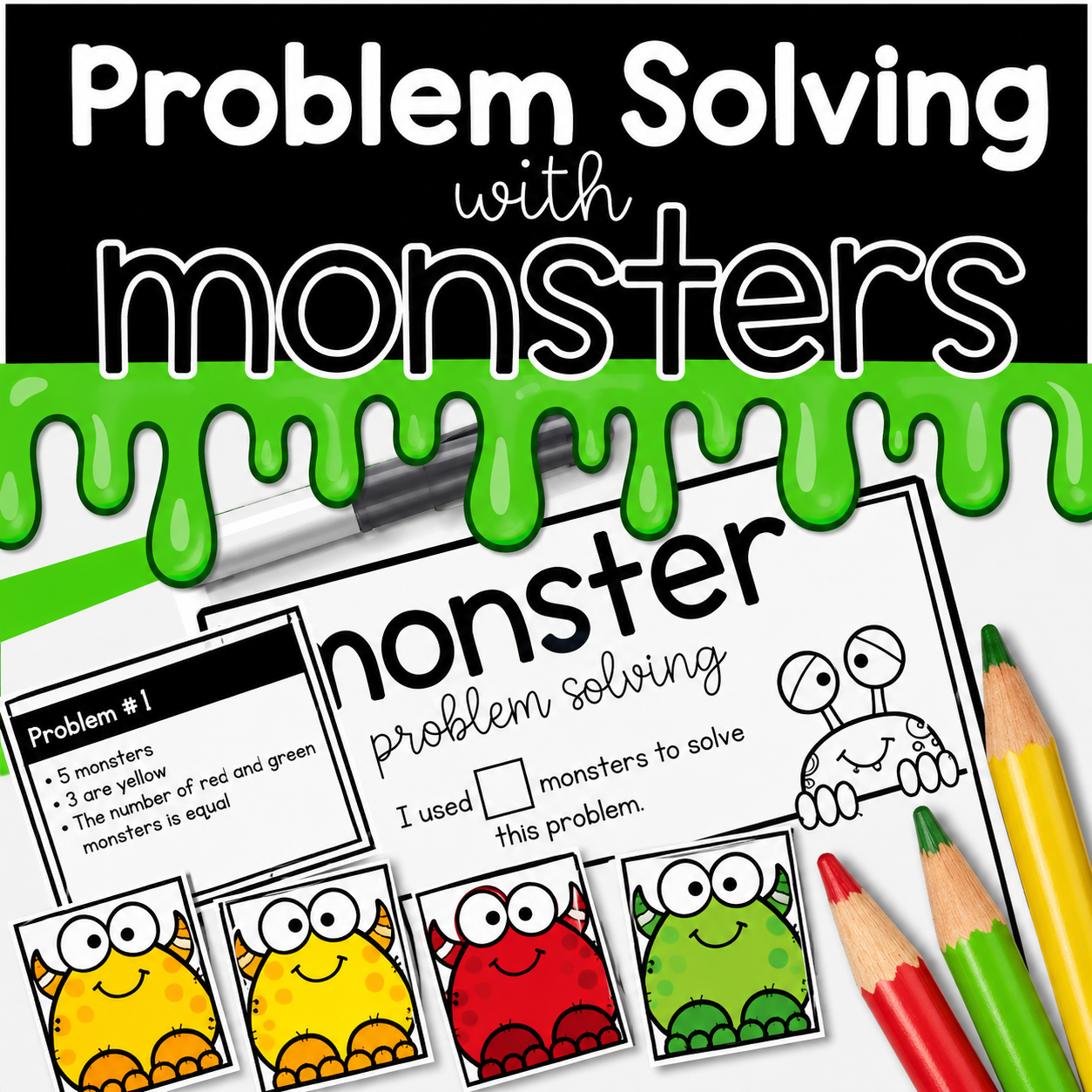 Problem Solving with Monsters | Math Center Activities