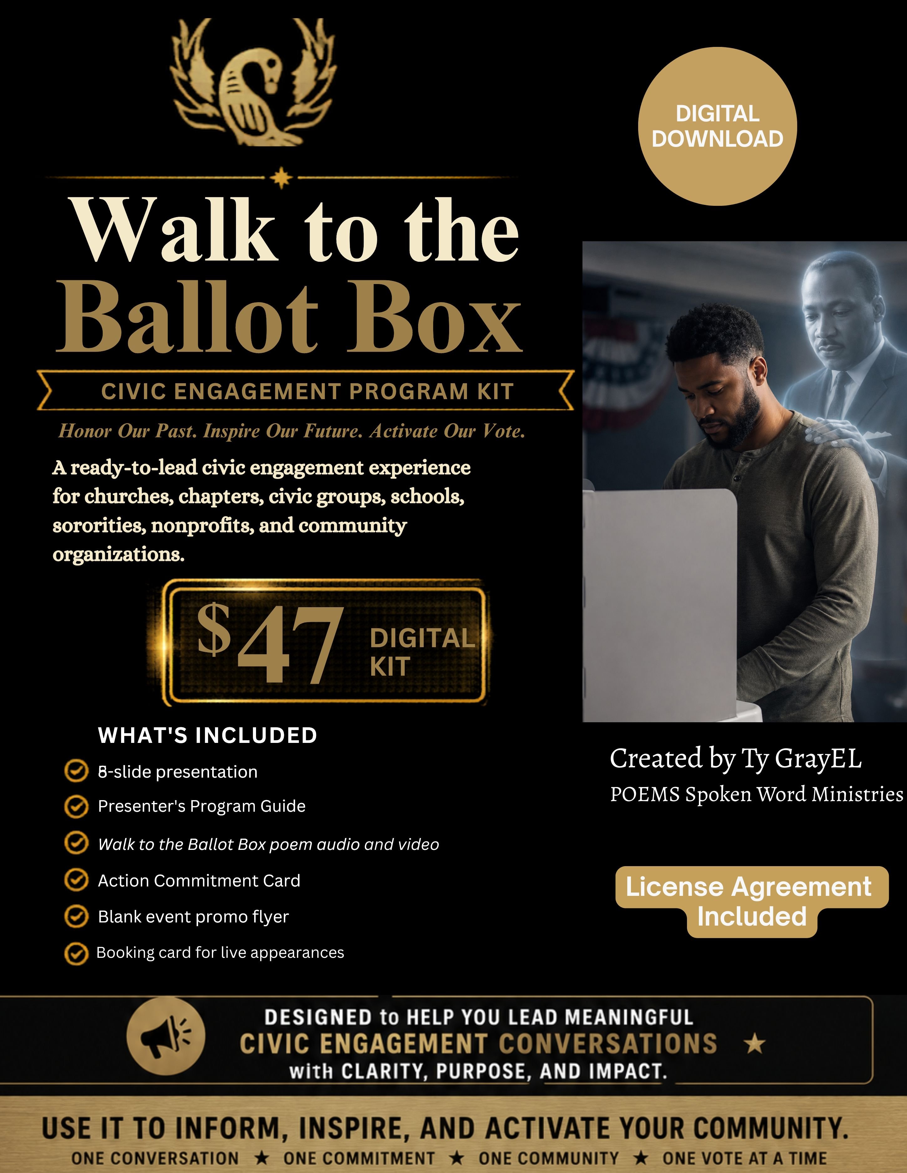 Walk To The Ballot Box — Sacred Call To Civic Action Program Kit - Payhip