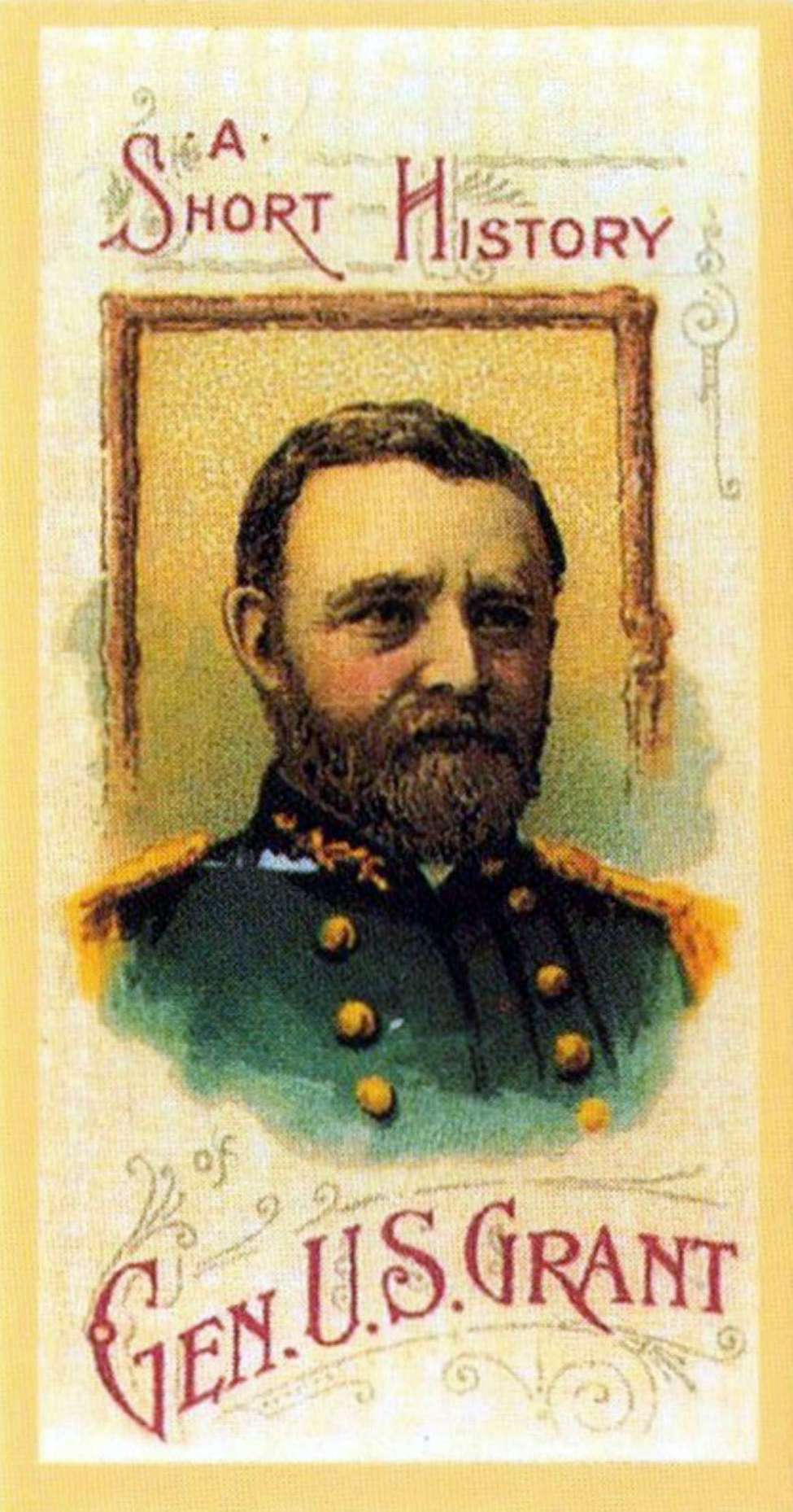 Generals of The Civil War, Old Tobacco Cards Booklet, Preview Page