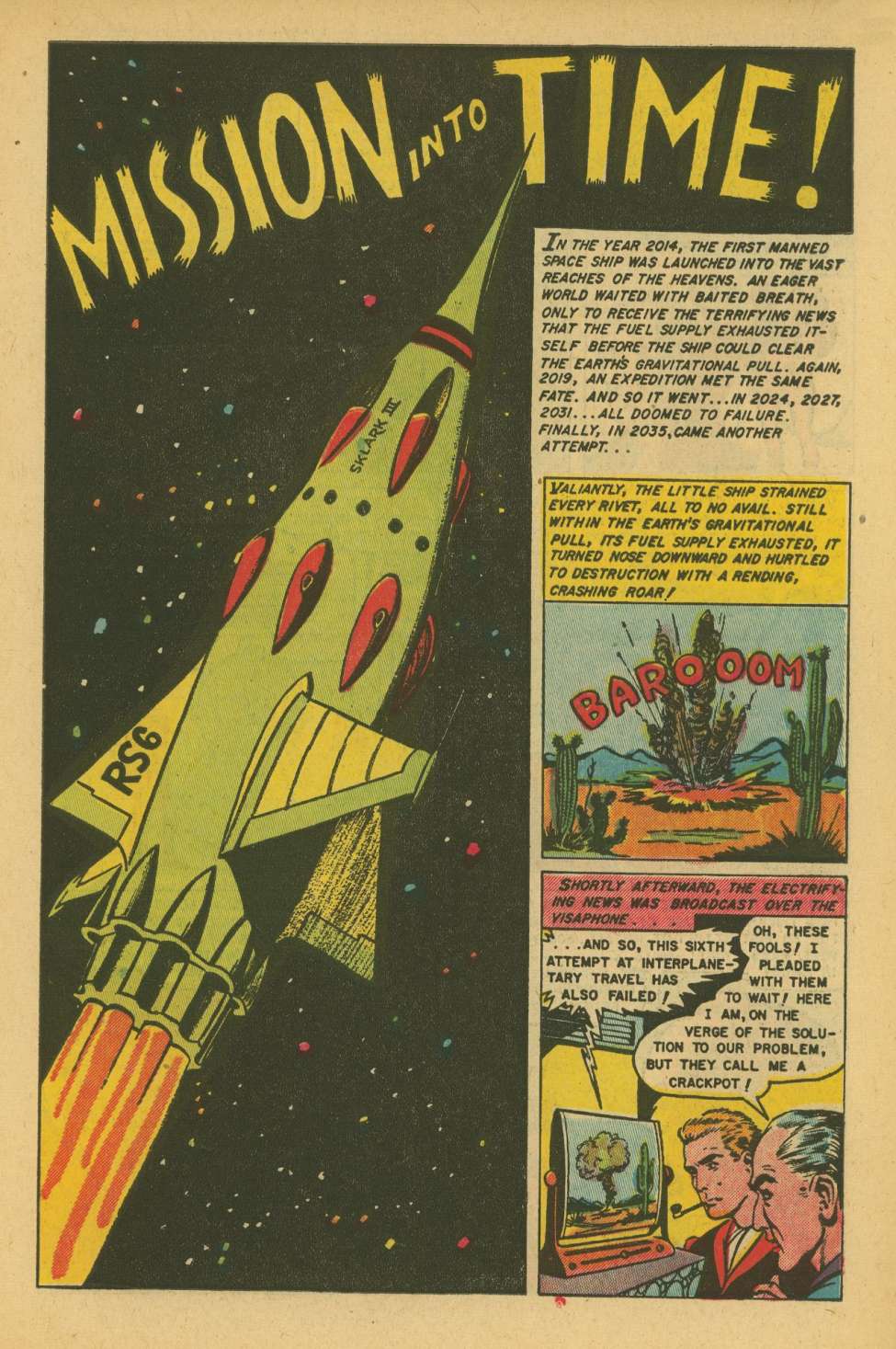 Space Action, No 3. Preview Page.