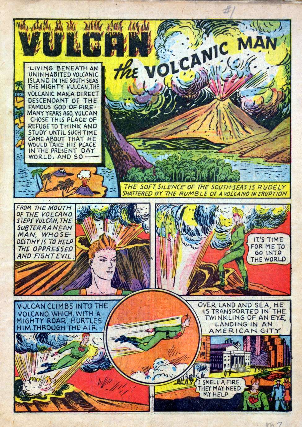 Super Mystery Comics, No 1. Preview Page