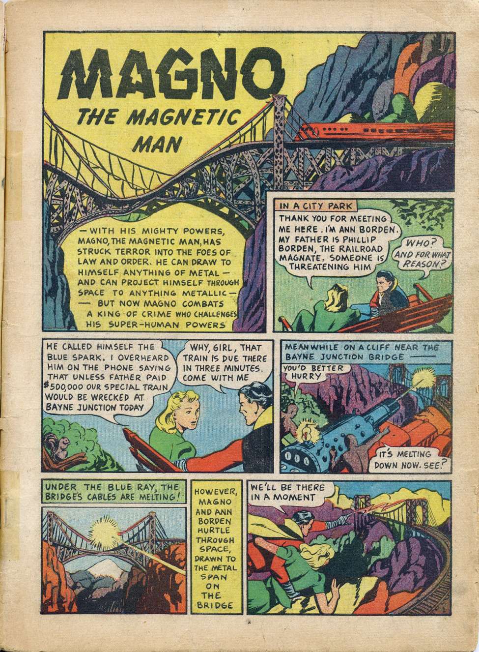 Super Mystery Comics, No 2. Preview Page.