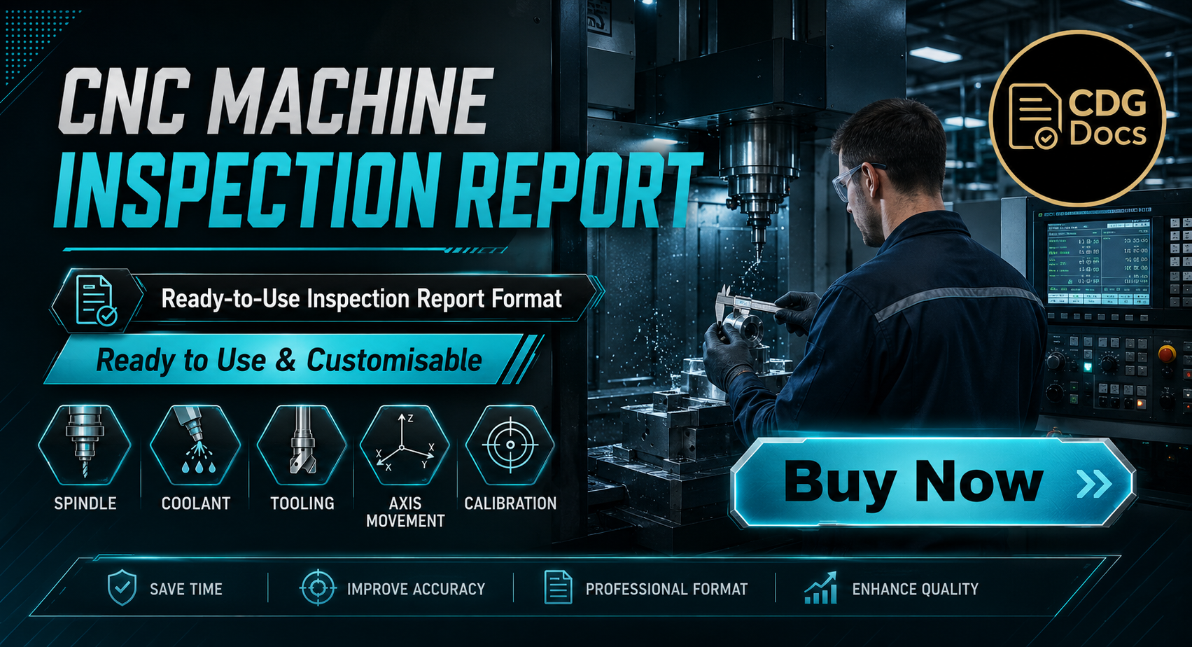 Machine Insection Report CNC Machine Inspection Report Template | CNC Machine Safety Checklist ...