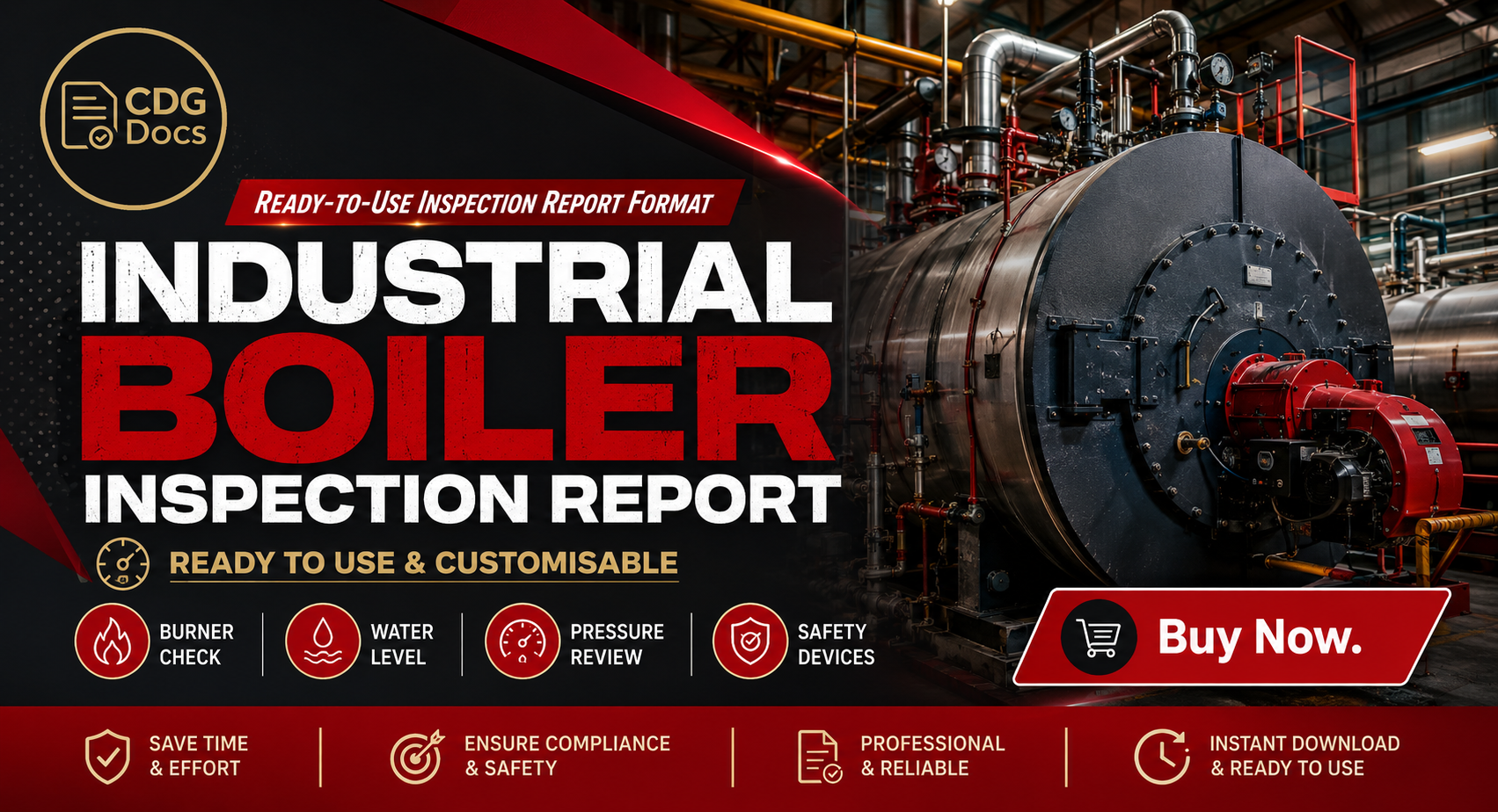 Industrial Boiler Inspection Report Template | Boiler Safety Inspection ...