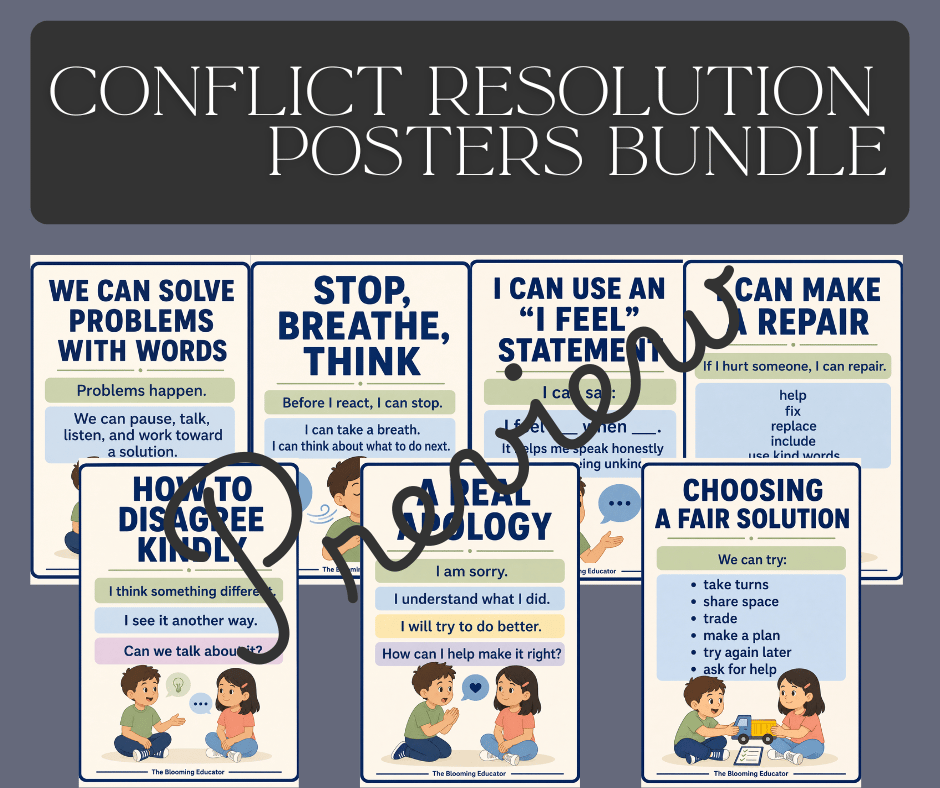 conflict resolution posters bundle